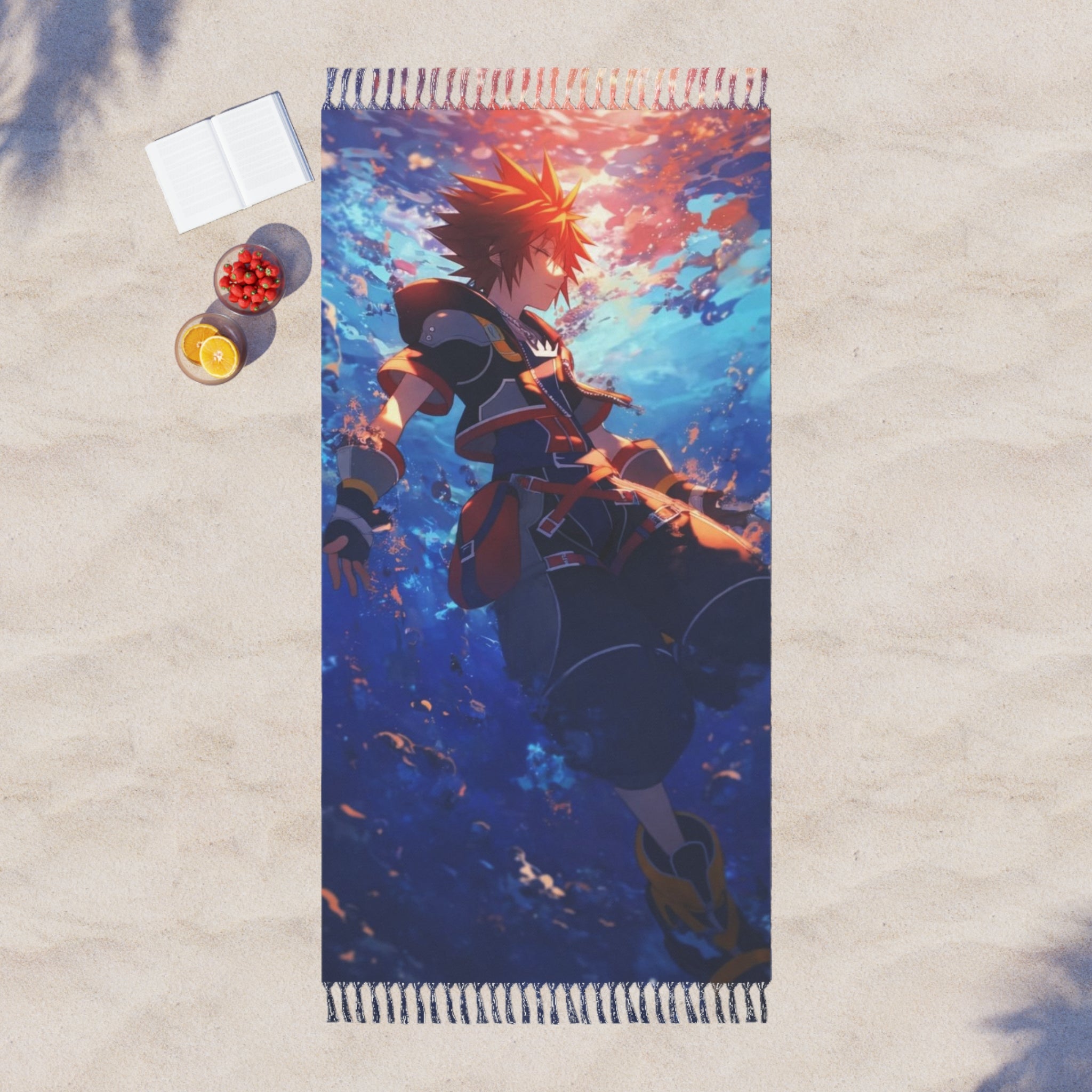 Underwater Fantasy Character Beach Towel