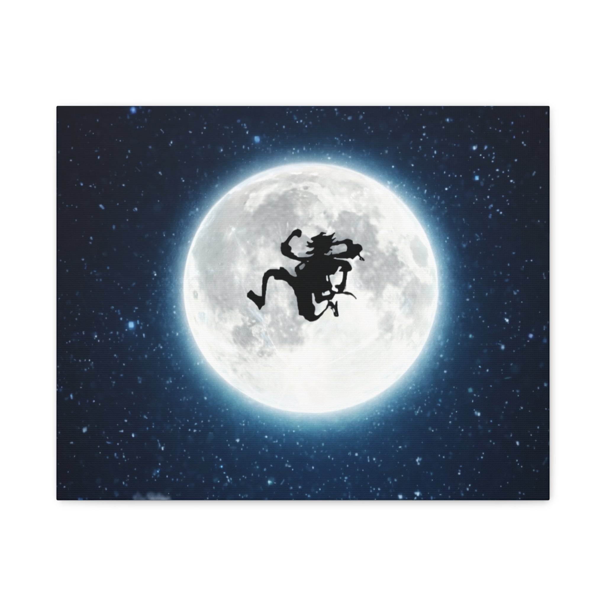 Witch Silhouette Moon Matte Canvas