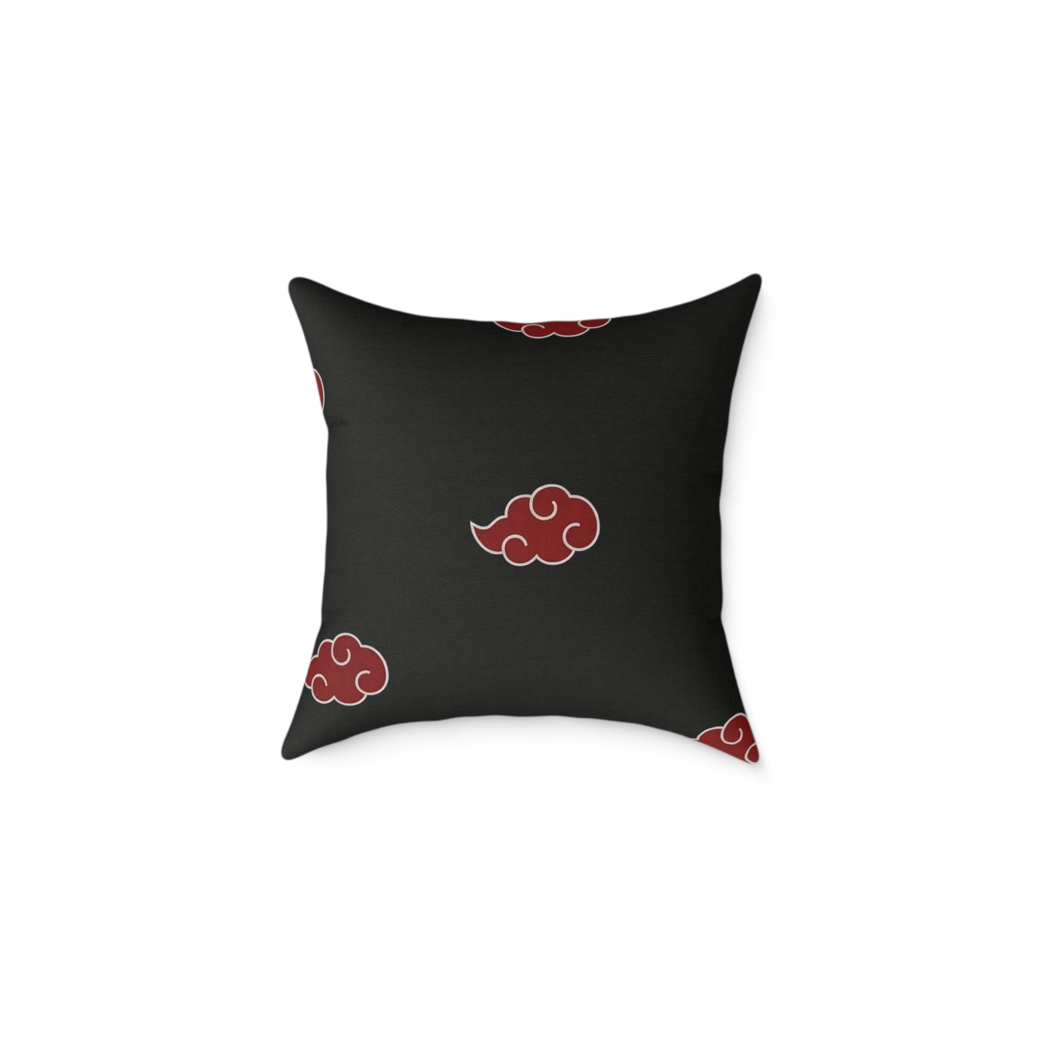 Red Akatsuki Cloud Pillow | Anime Pattern Accent Pillow