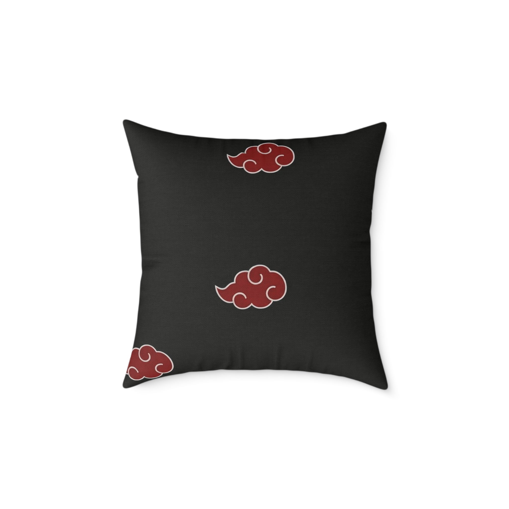 Red Akatsuki Cloud Pillow | Anime Pattern Accent Pillow