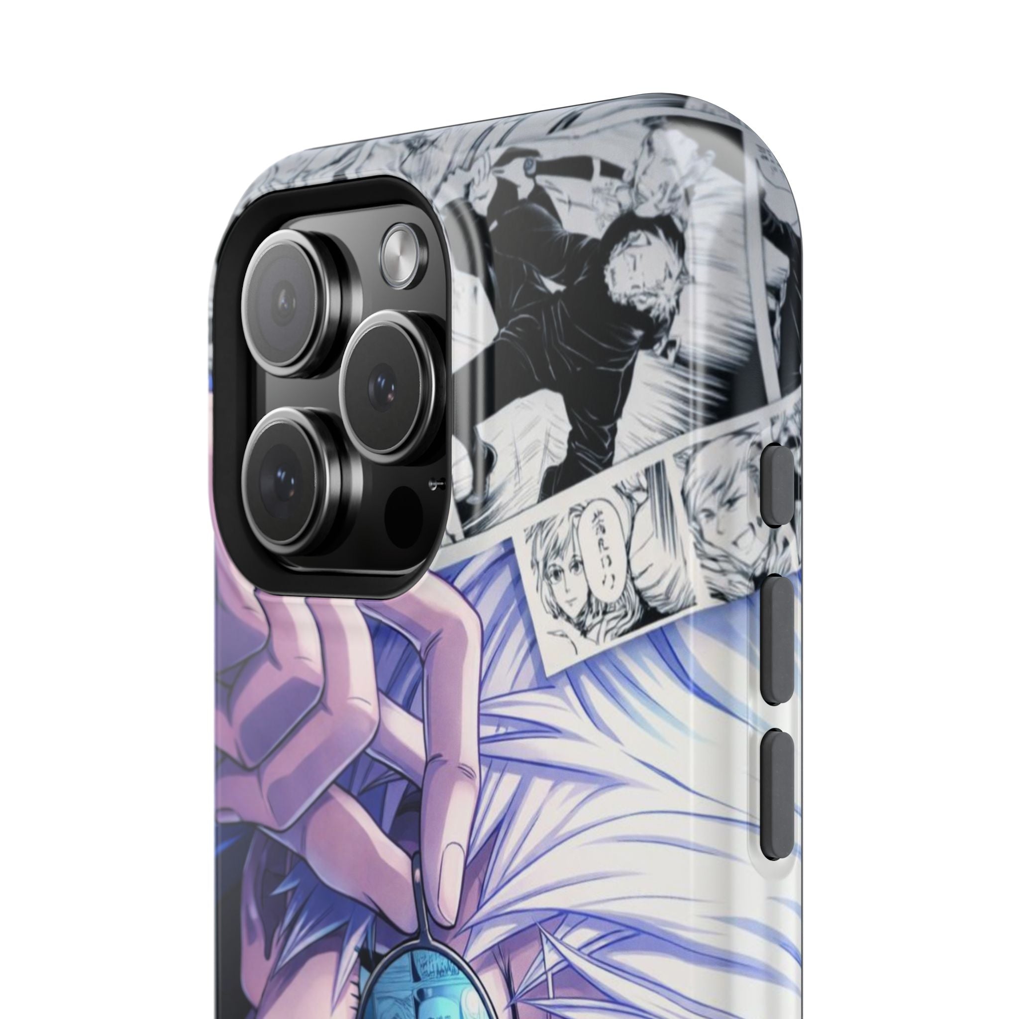 Anime Character Impact-Resistant Phone Case — Stylish Sunglasses Manga Design