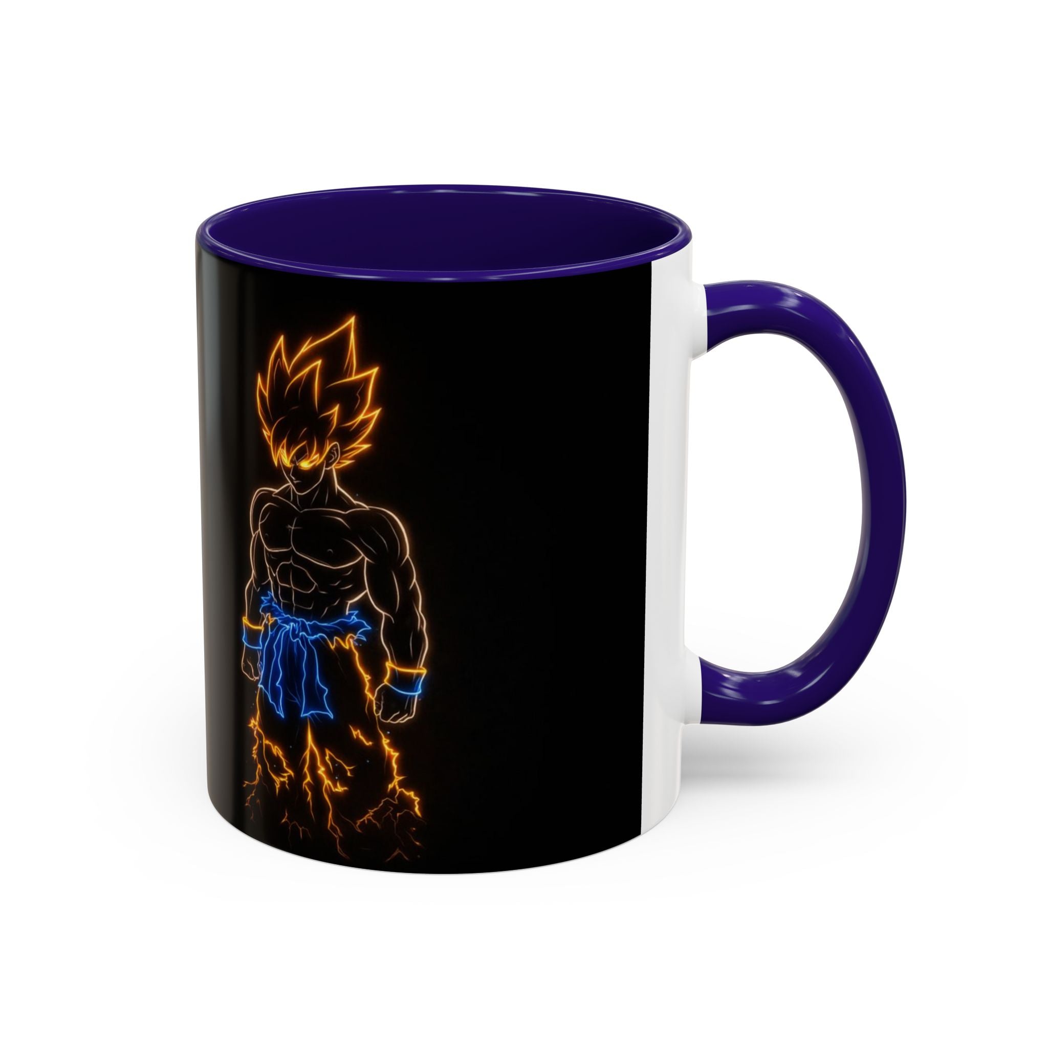 Neon Super Saiyan Mug | Colorful Coffee Cup