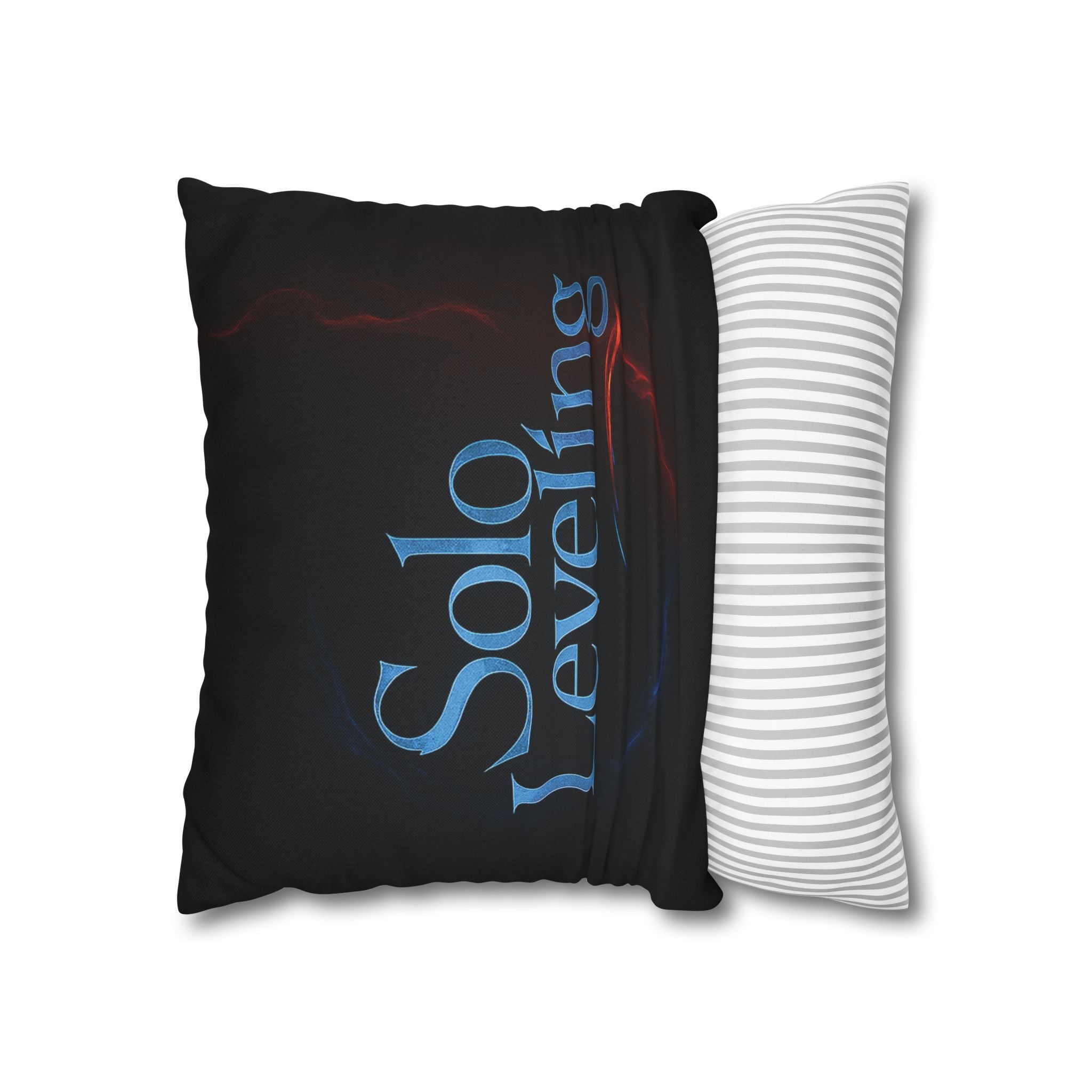 Solo Leveling Pillowcase | Square Throw Pillow Cover, Anime Logo Design