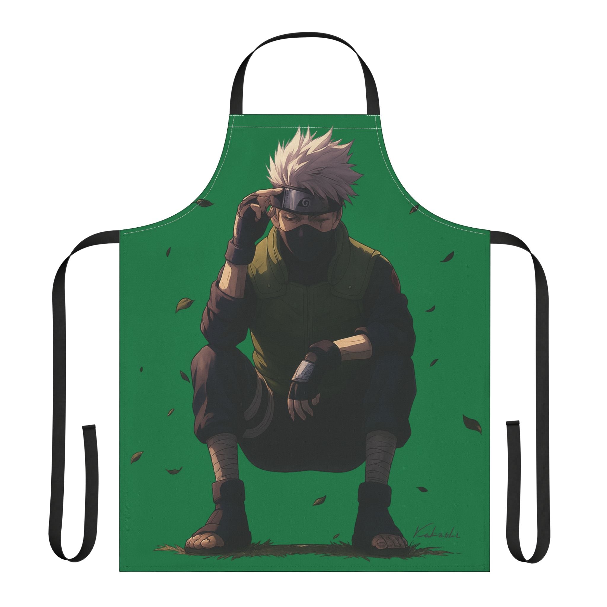 Masked Ninja Character Apron | Anime Kakashi Style Cooking Apron