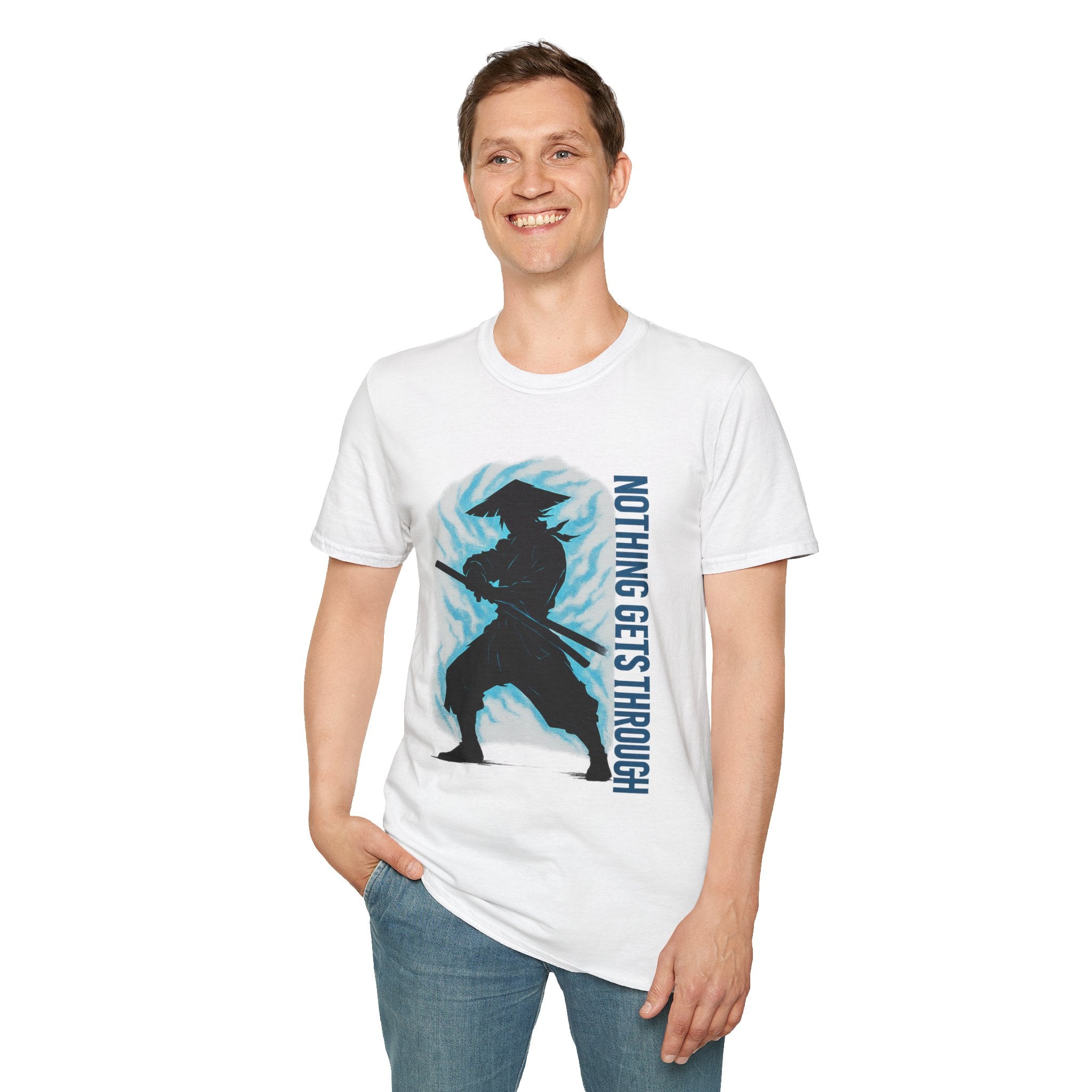 Nothing Gets Through Anime Shadow Tee  Silent Strength Unisex Shirt