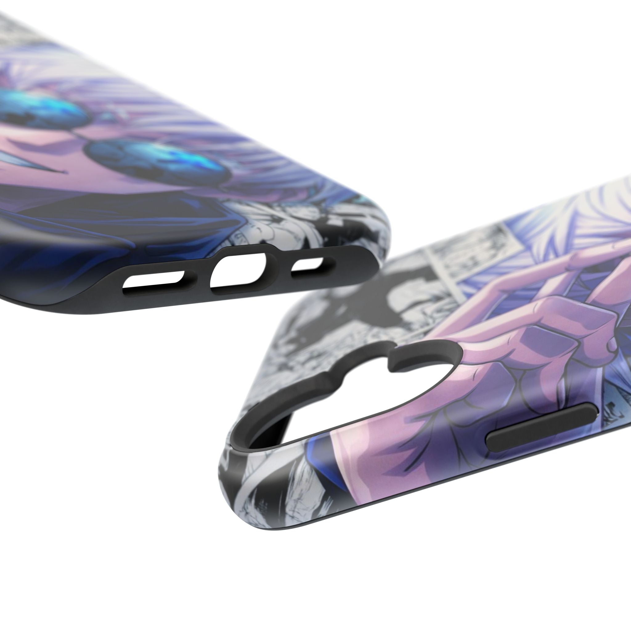 Anime Character Impact-Resistant Phone Case — Stylish Sunglasses Manga Design