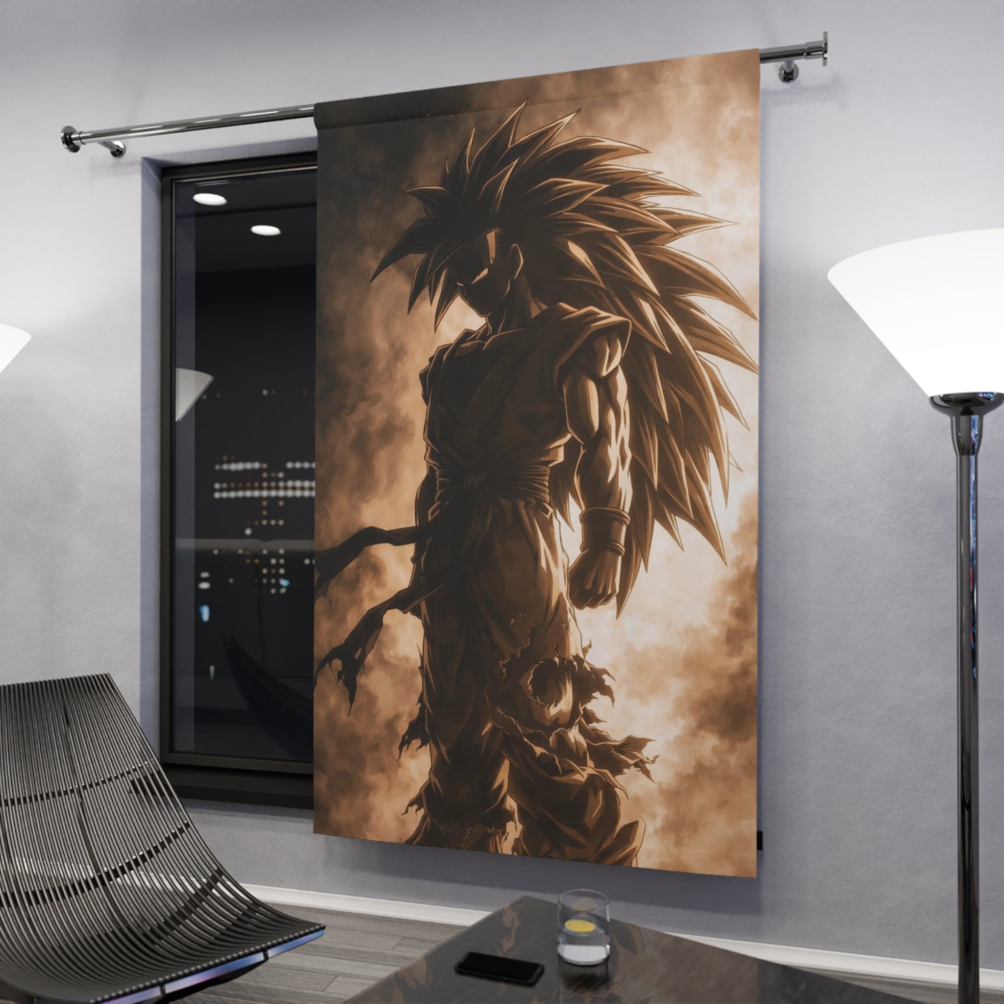 Silhouette Super Warrior Curtain | Window Curtain