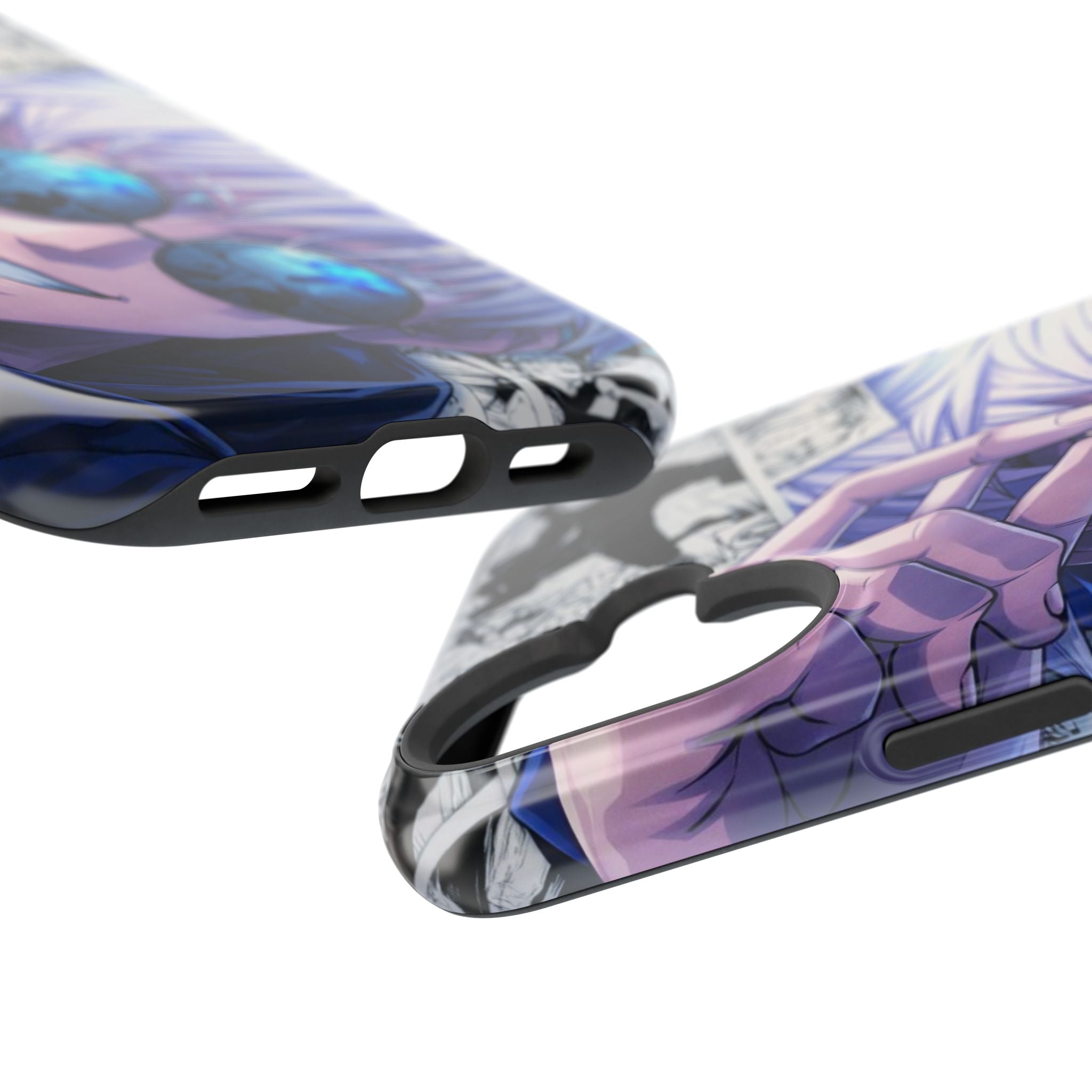 Anime Character Impact-Resistant Phone Case — Stylish Sunglasses Manga Design