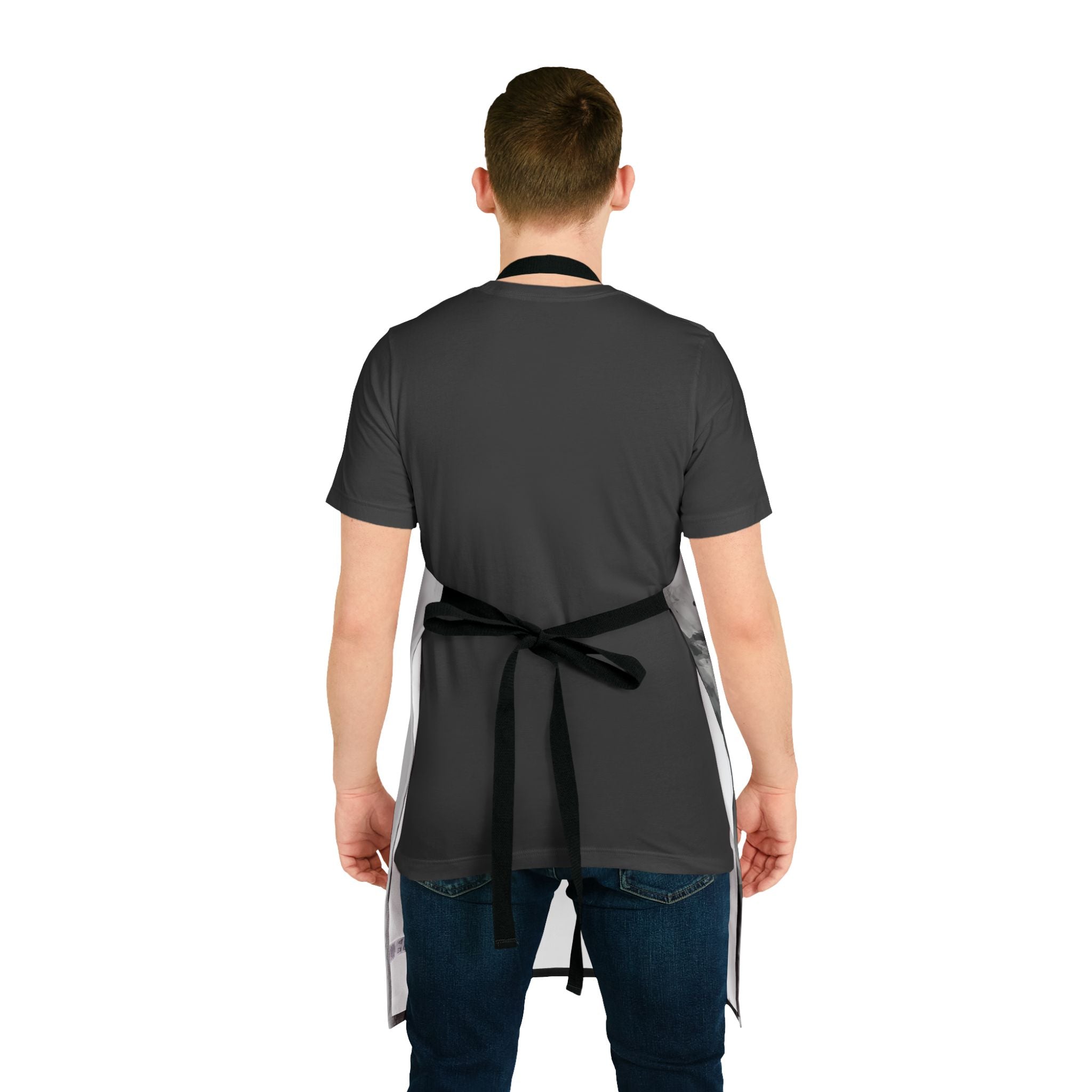 Silhouette Swordsman Apron | Anime Samurai Kitchen Apron, Artistic Portrait