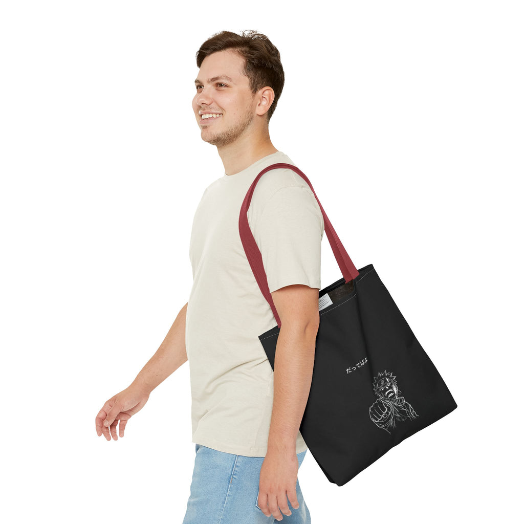 Manga Fist Character Tote Bag | Anime Graphic Tote