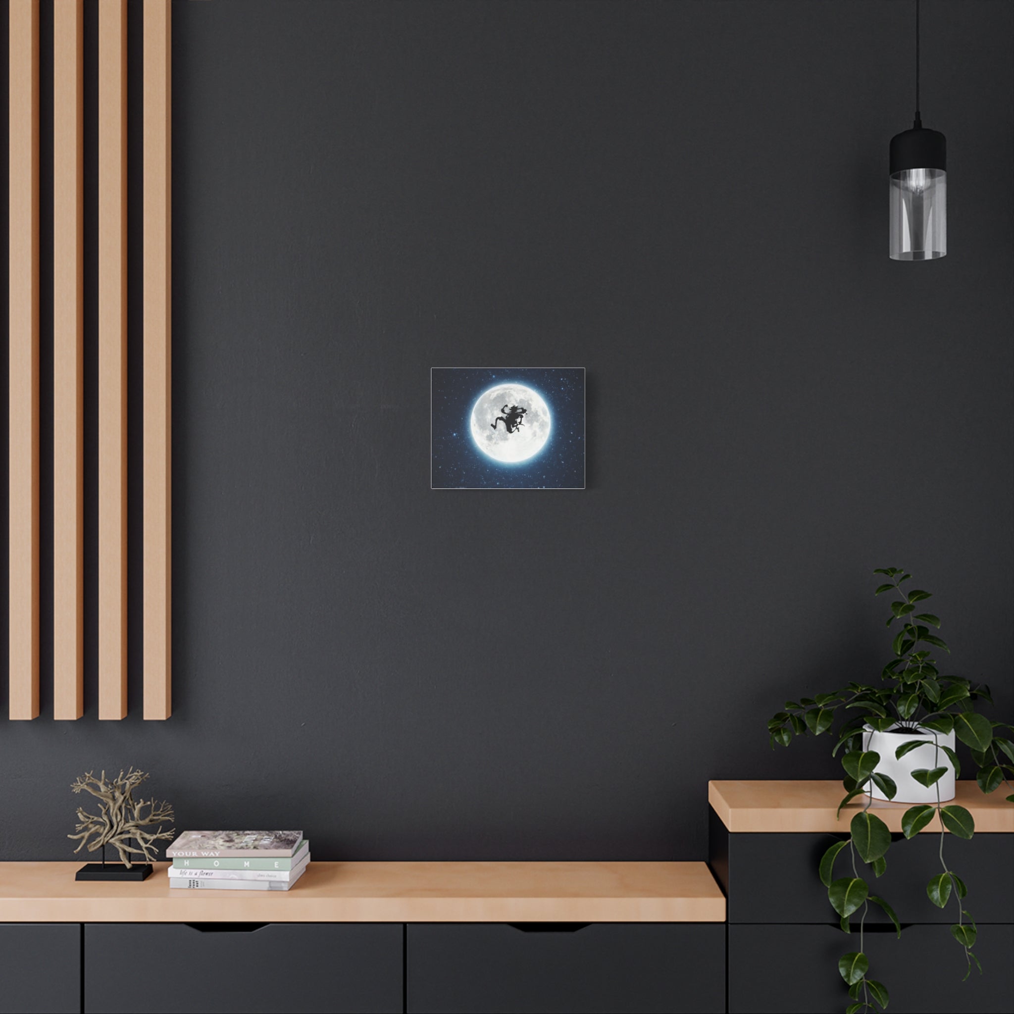 Witch Silhouette Moon Matte Canvas