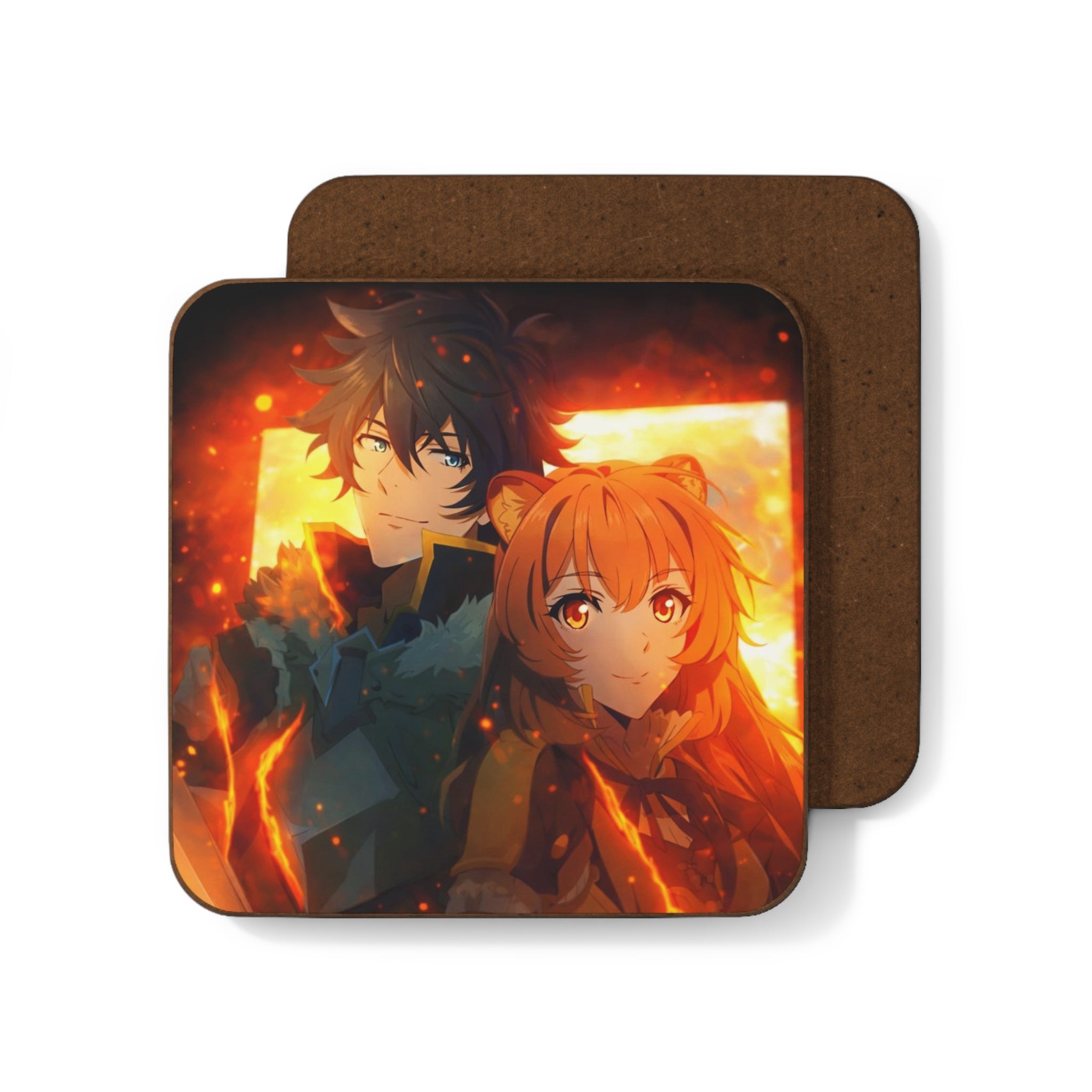 Nao & Raph Anime Characters Coaster