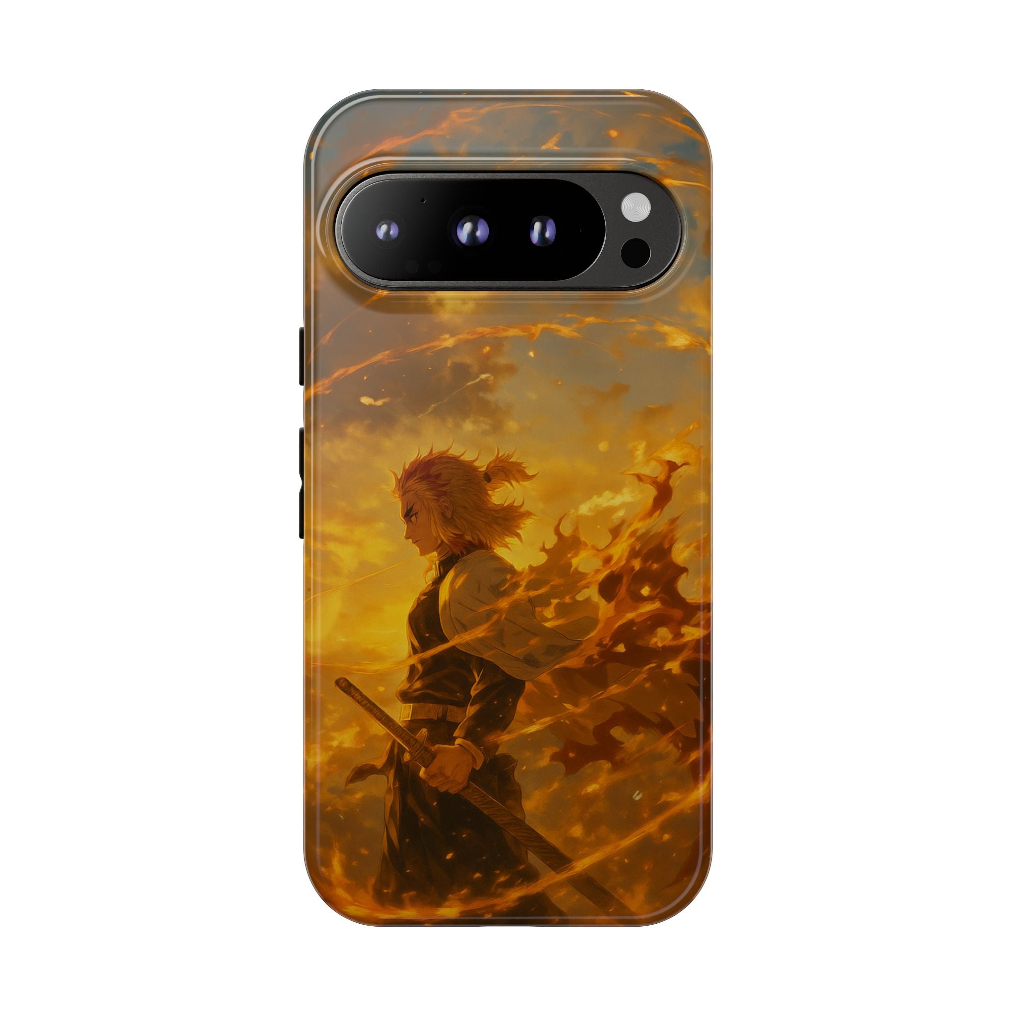 Flame Samurai Phone Case | Sunset Warrior iPhone Case