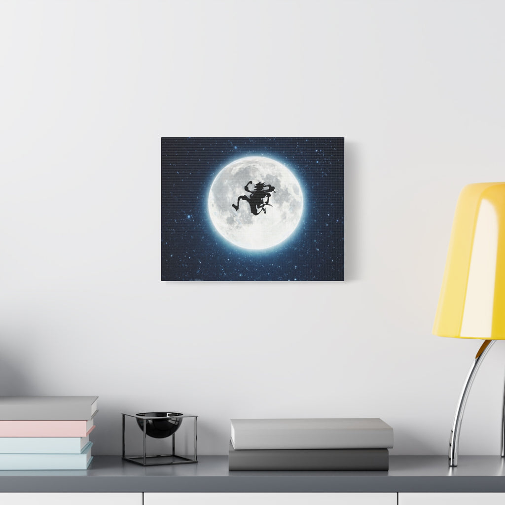 Witch Silhouette Moon Matte Canvas