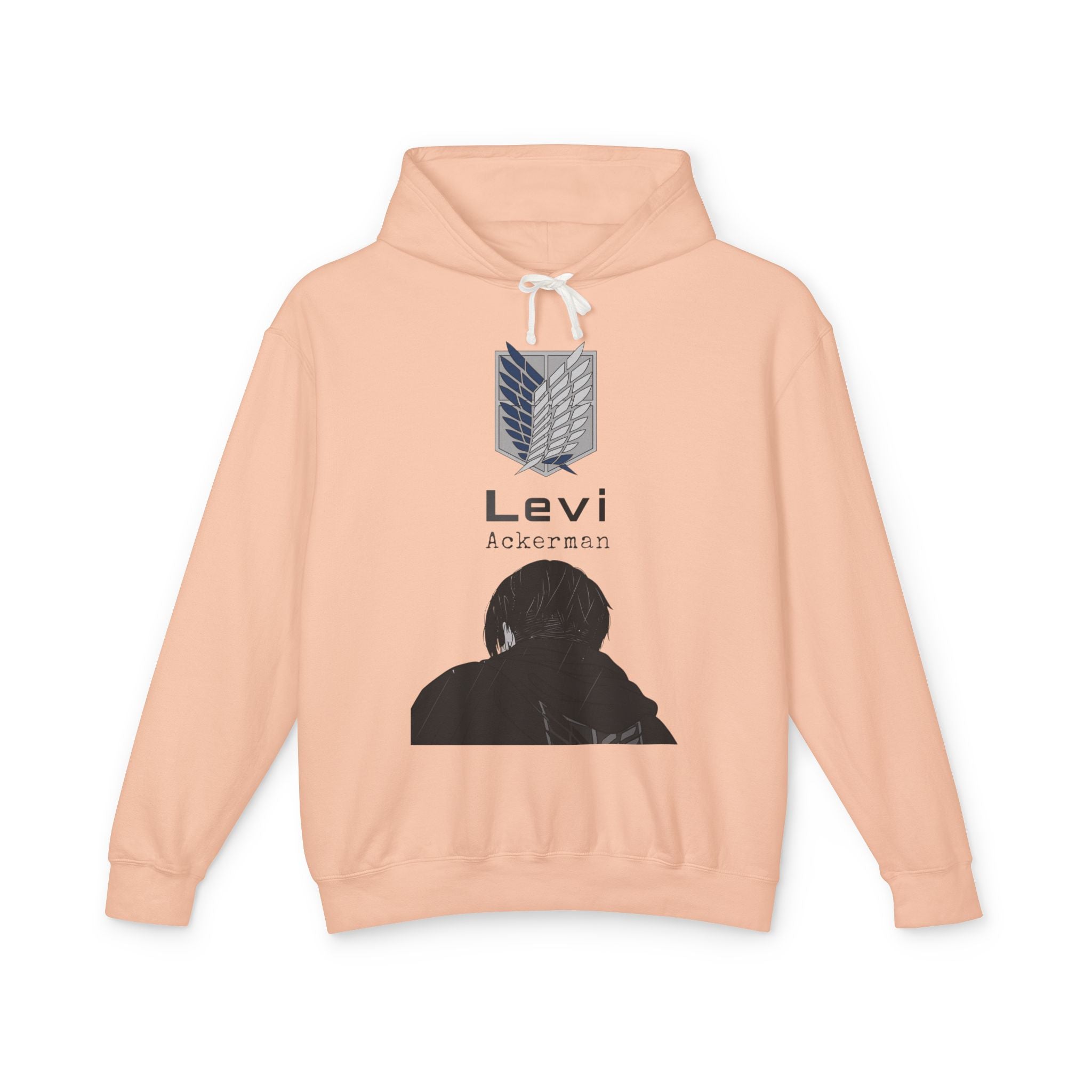 Levi Ackermann silhouette Hoodie | Scout Regiment emblem, anime sweatshirt