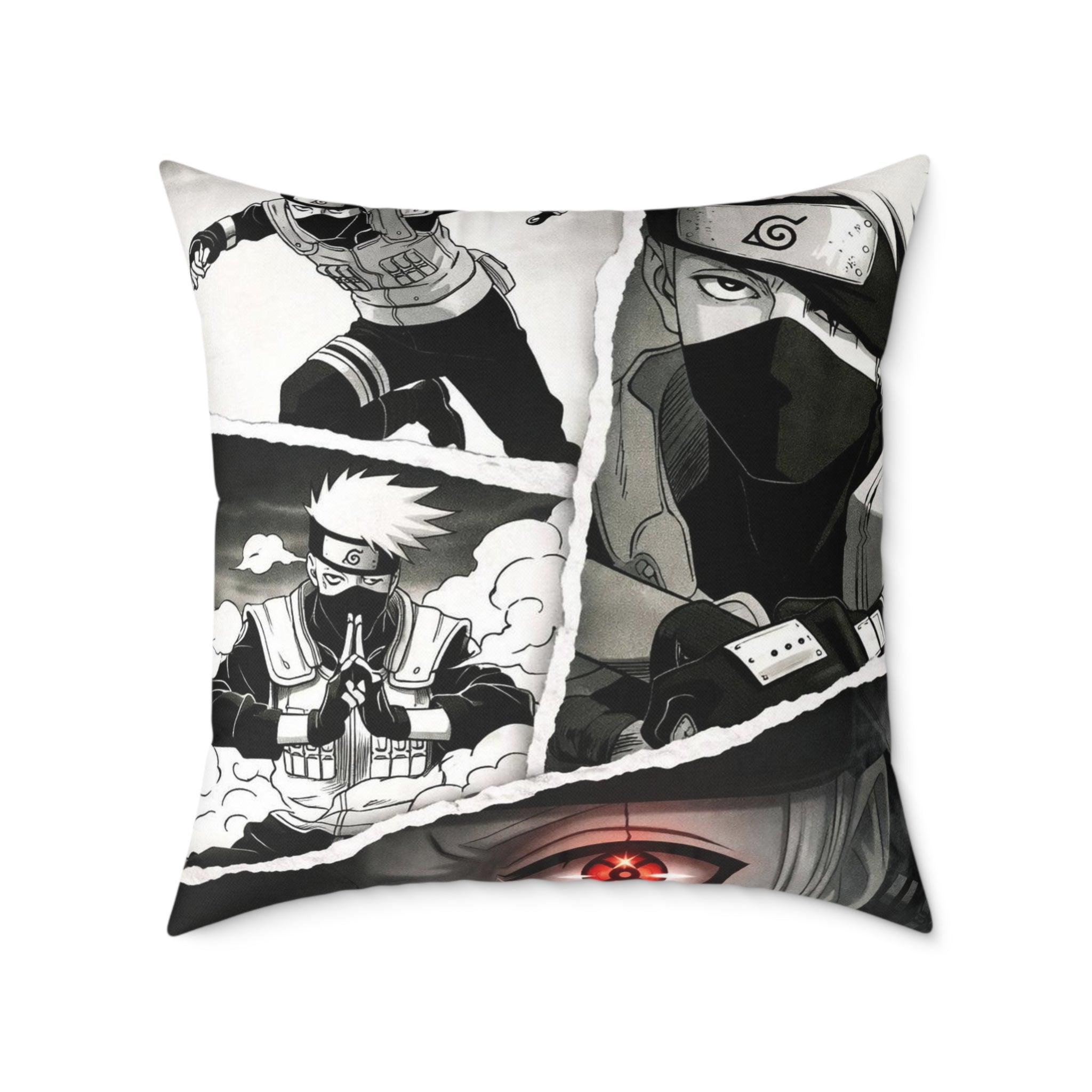 Anime Lightning Pose Pillow | Anime Ninja Manga Collage