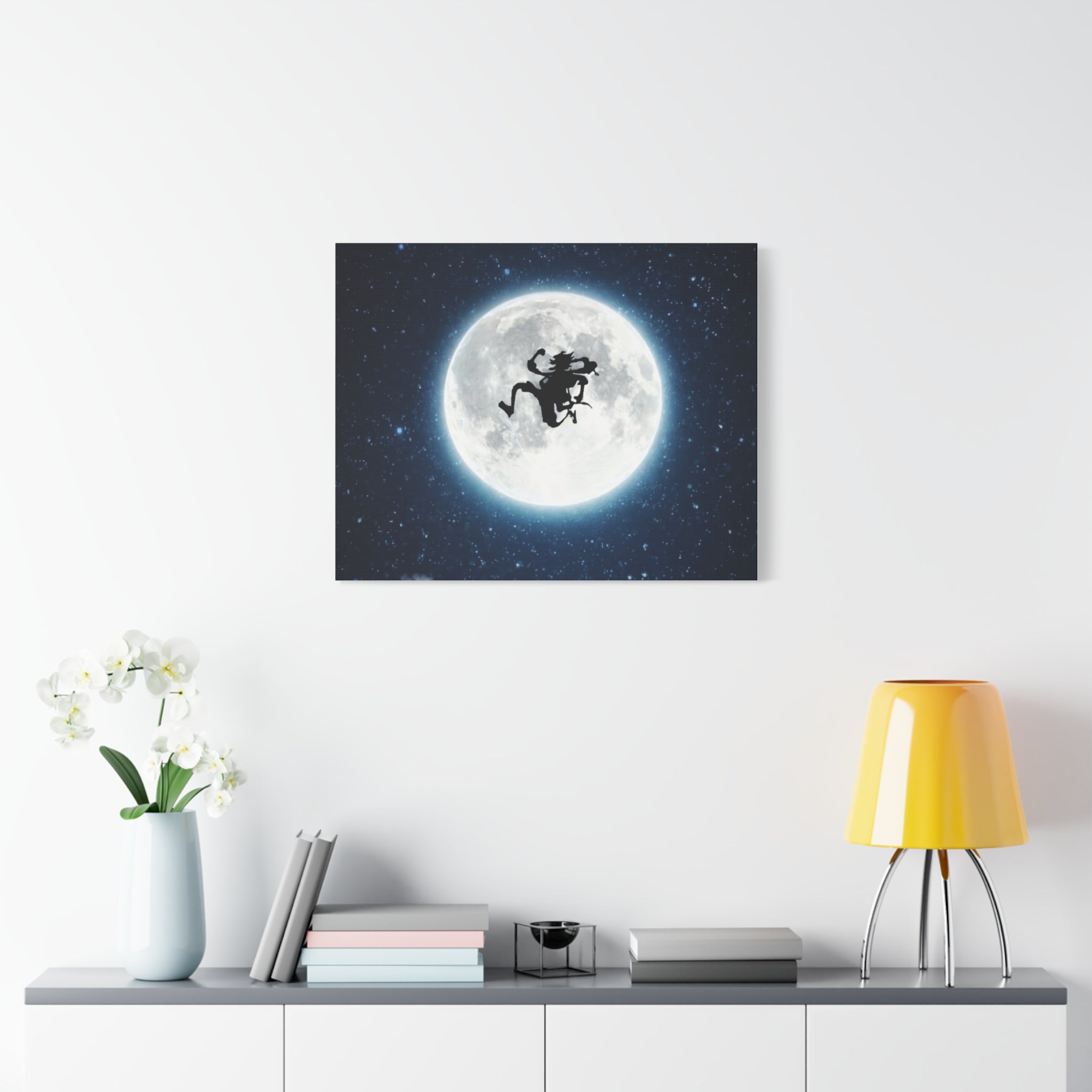 Witch Silhouette Moon Matte Canvas