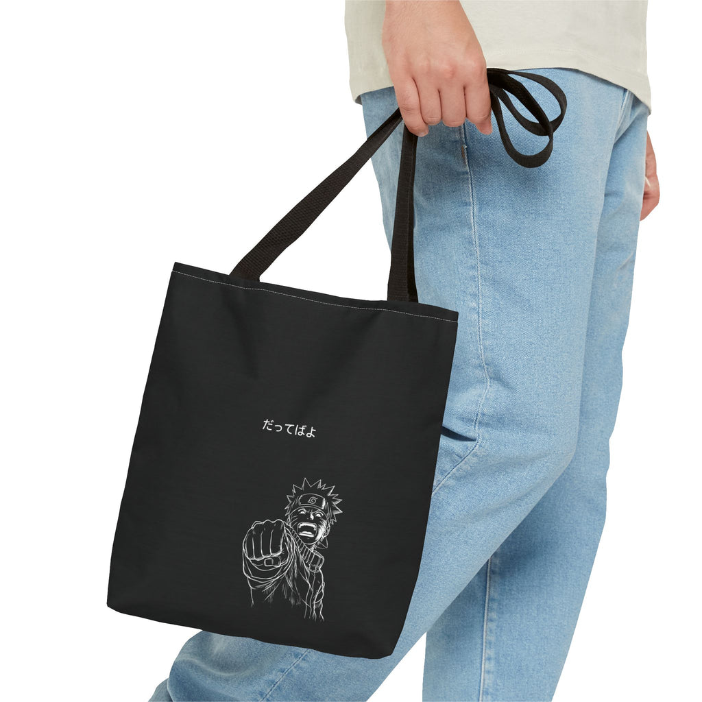 Manga Fist Character Tote Bag | Anime Graphic Tote