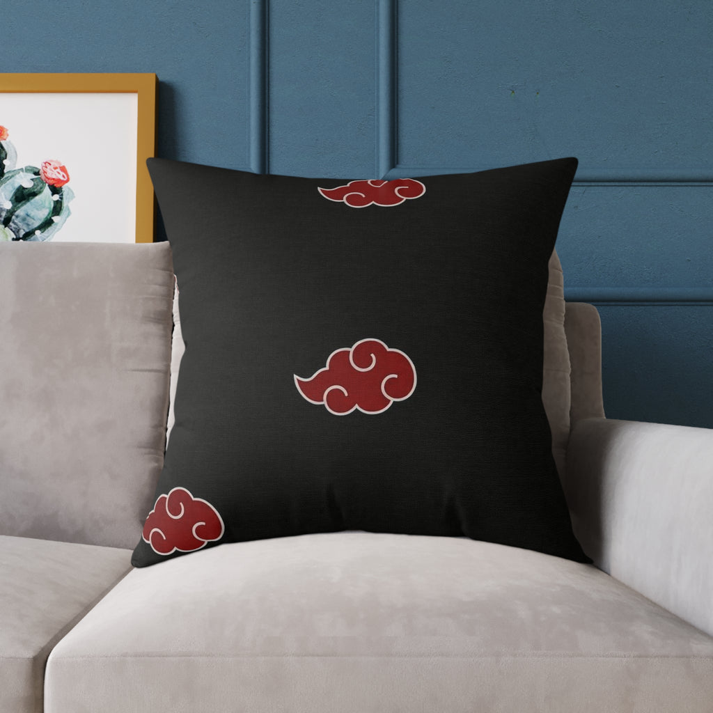 Red Akatsuki Cloud Pillow | Anime Pattern Accent Pillow