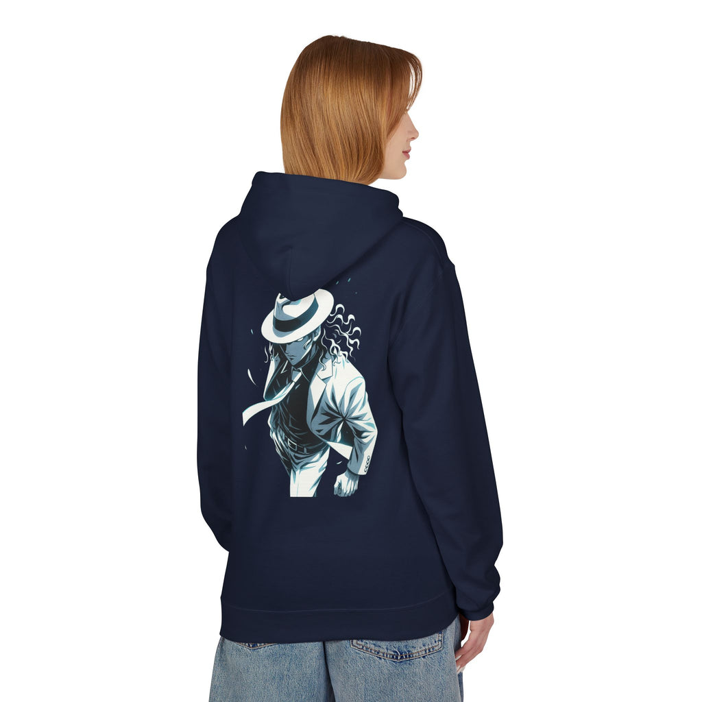 Stylish Unisex Fleece Hoodie with MUZAN Design, Perfect for Casual Wear, Gifts, Anime Fans, Cozy Layering, Unique Apparel