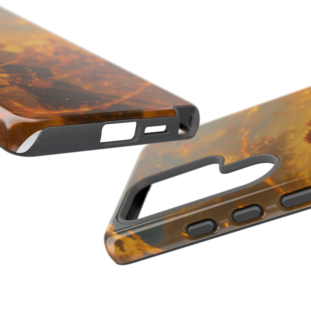 Flame Samurai Phone Case | Sunset Warrior iPhone Case