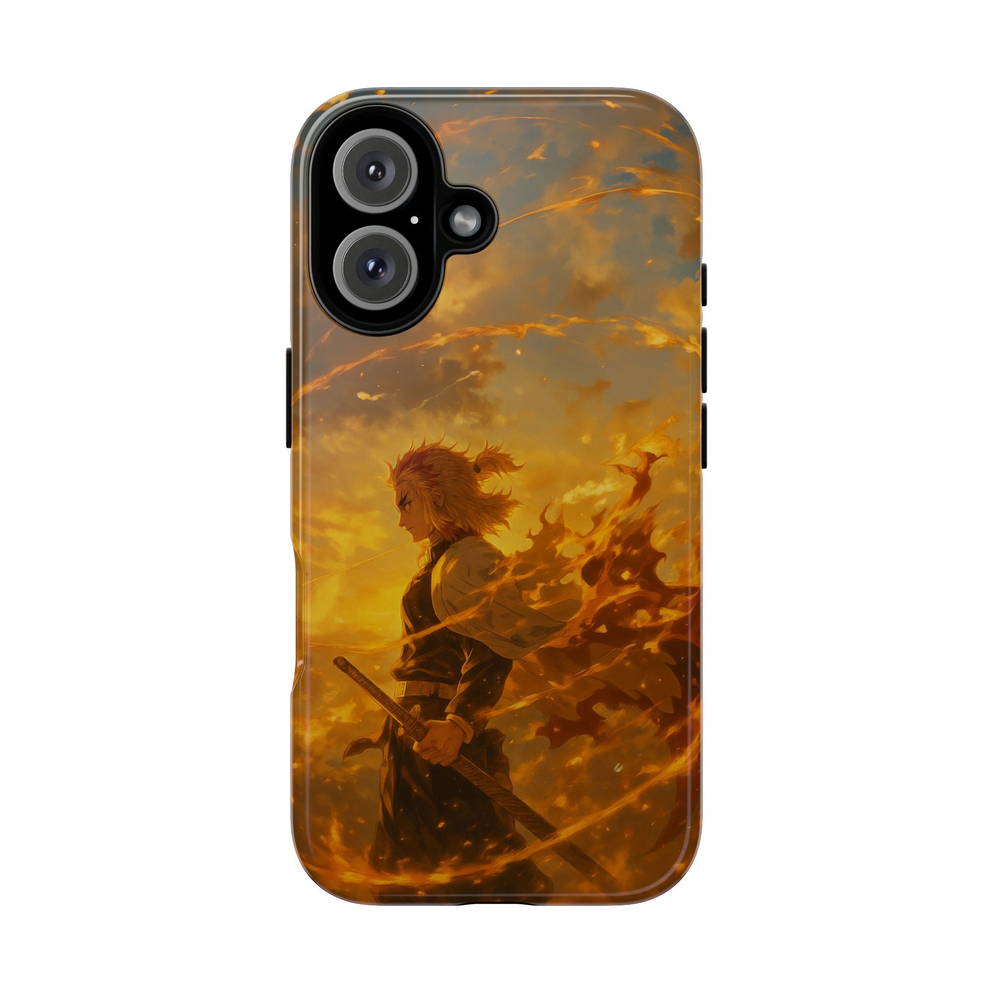 Flame Samurai Phone Case | Sunset Warrior iPhone Case