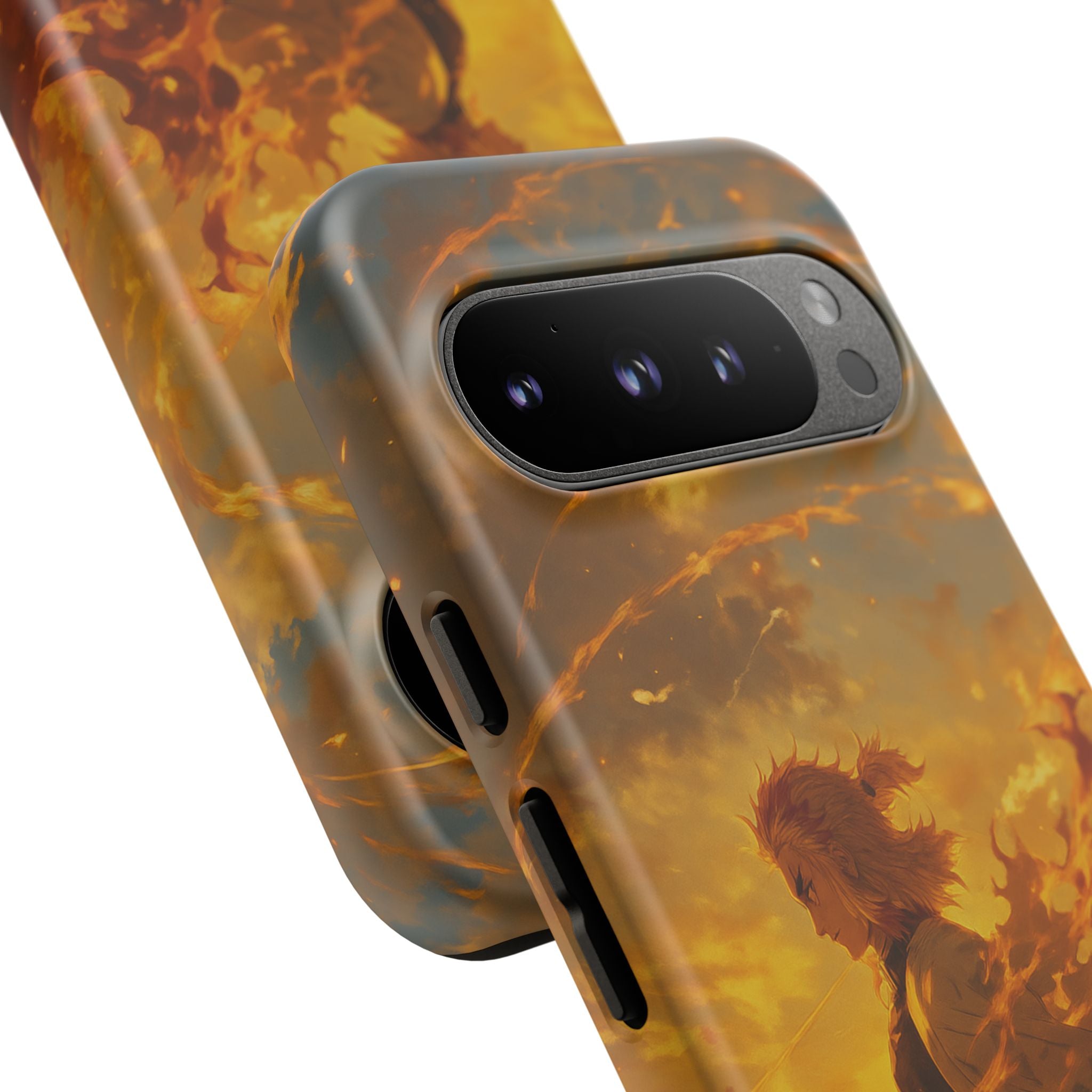 Flame Samurai Phone Case | Sunset Warrior iPhone Case