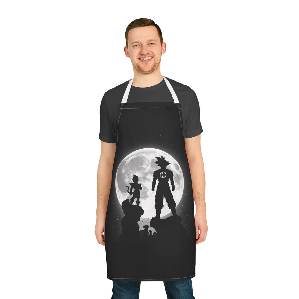 Silhouette Saiyan Moon Apron | Kitchen Apron