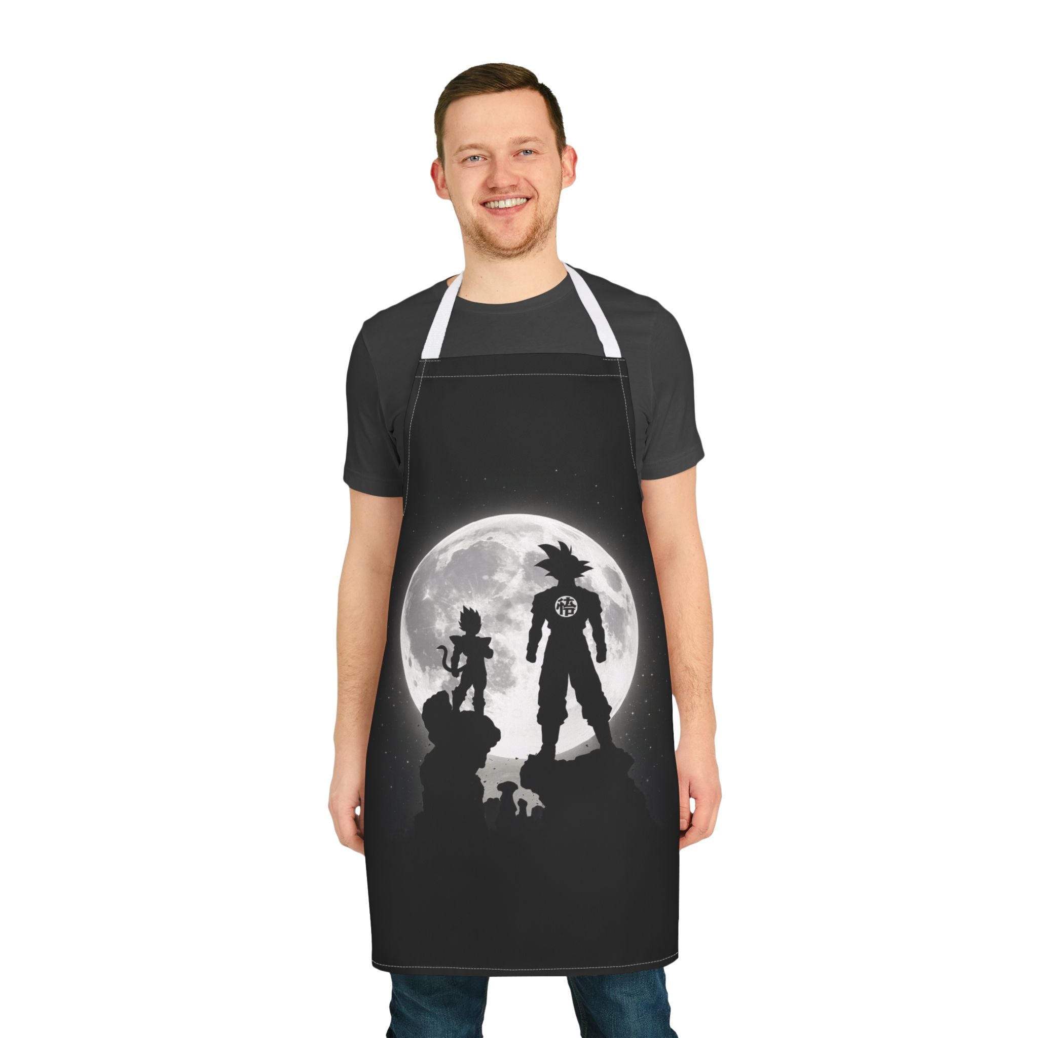 Silhouette Saiyan Moon Apron | Kitchen Apron