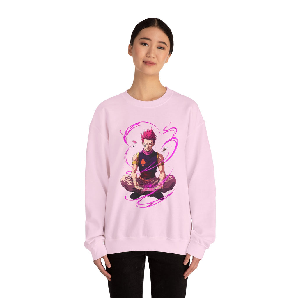 Meditating Anime Warrior Sweatshirt | Mystic Energy Illustration