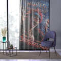Wanted Dead or Alive 3,000,000,000B Window Curtain