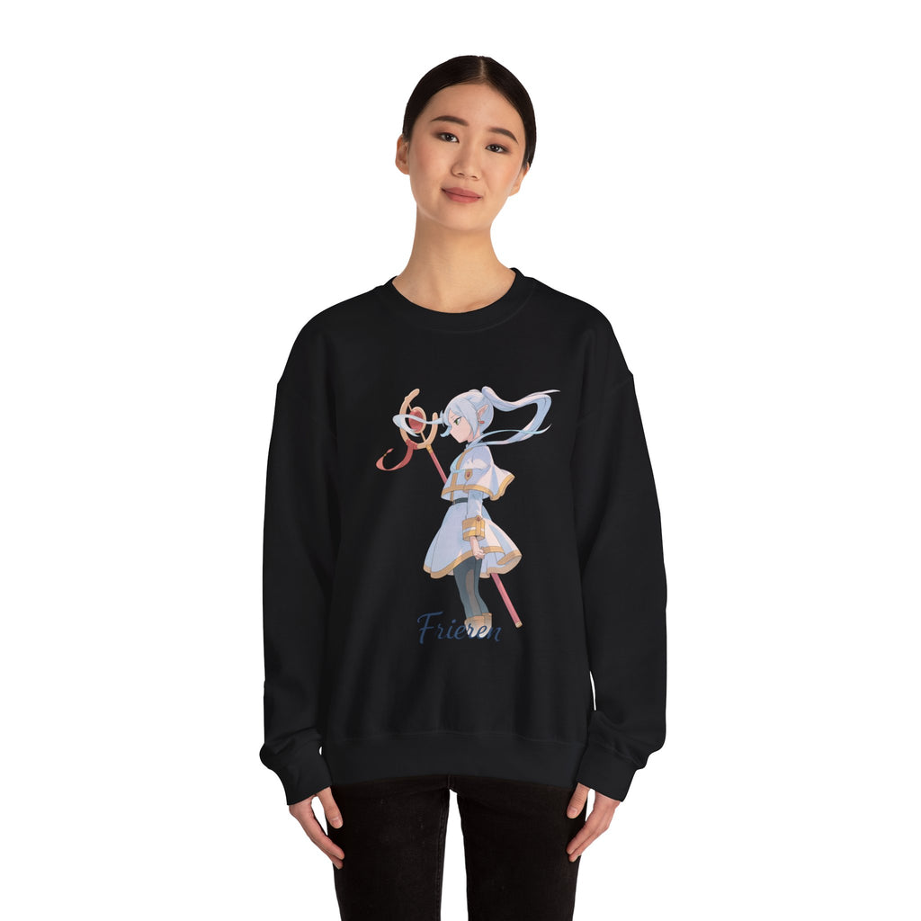 Chibi Anime Girl Illustration Sweatshirt | Pastel Magic Ribbon