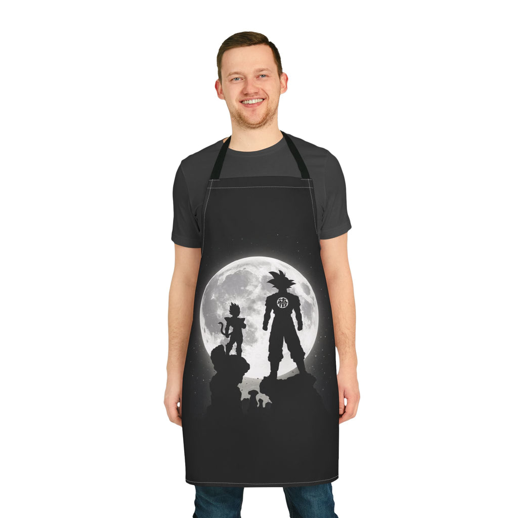 Silhouette Saiyan Moon Apron | Kitchen Apron