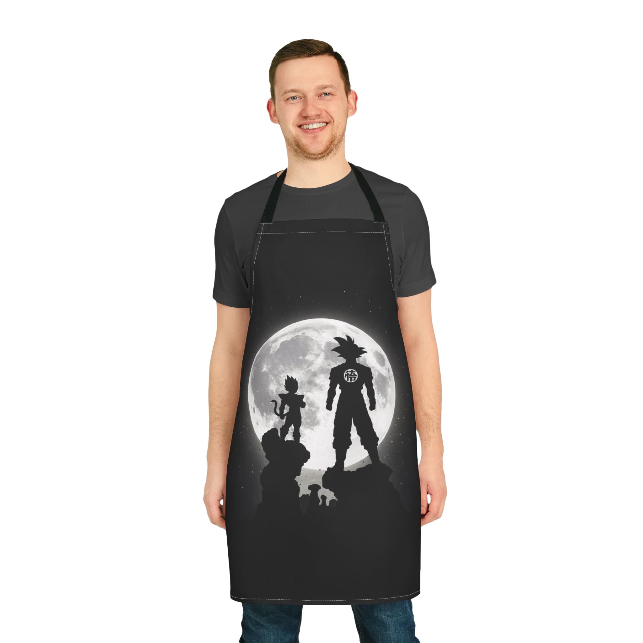 Silhouette Saiyan Moon Apron | Kitchen Apron
