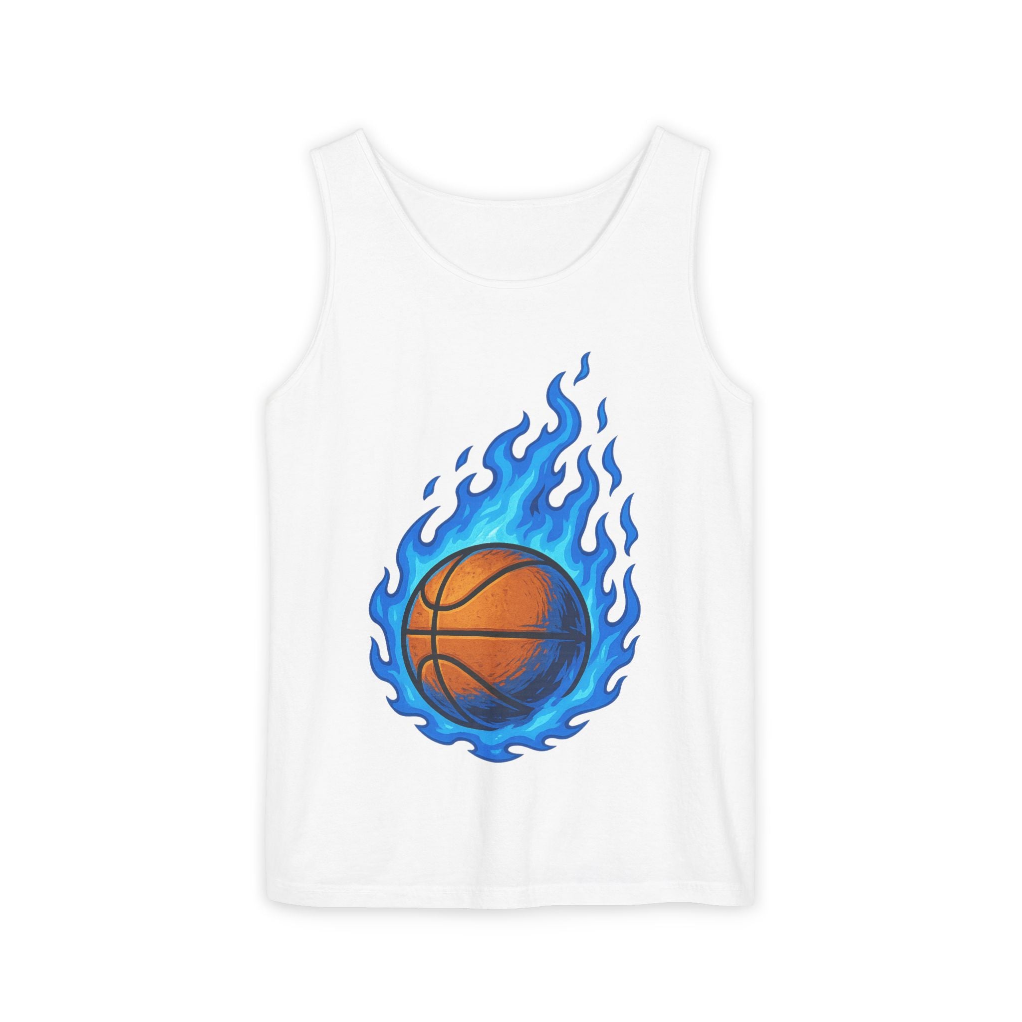 Basketball Blaze Tank Top - Perfect for Sports, Workout, Gift for Athletes, Summer Style, Workout Gear, METEOR Inspired