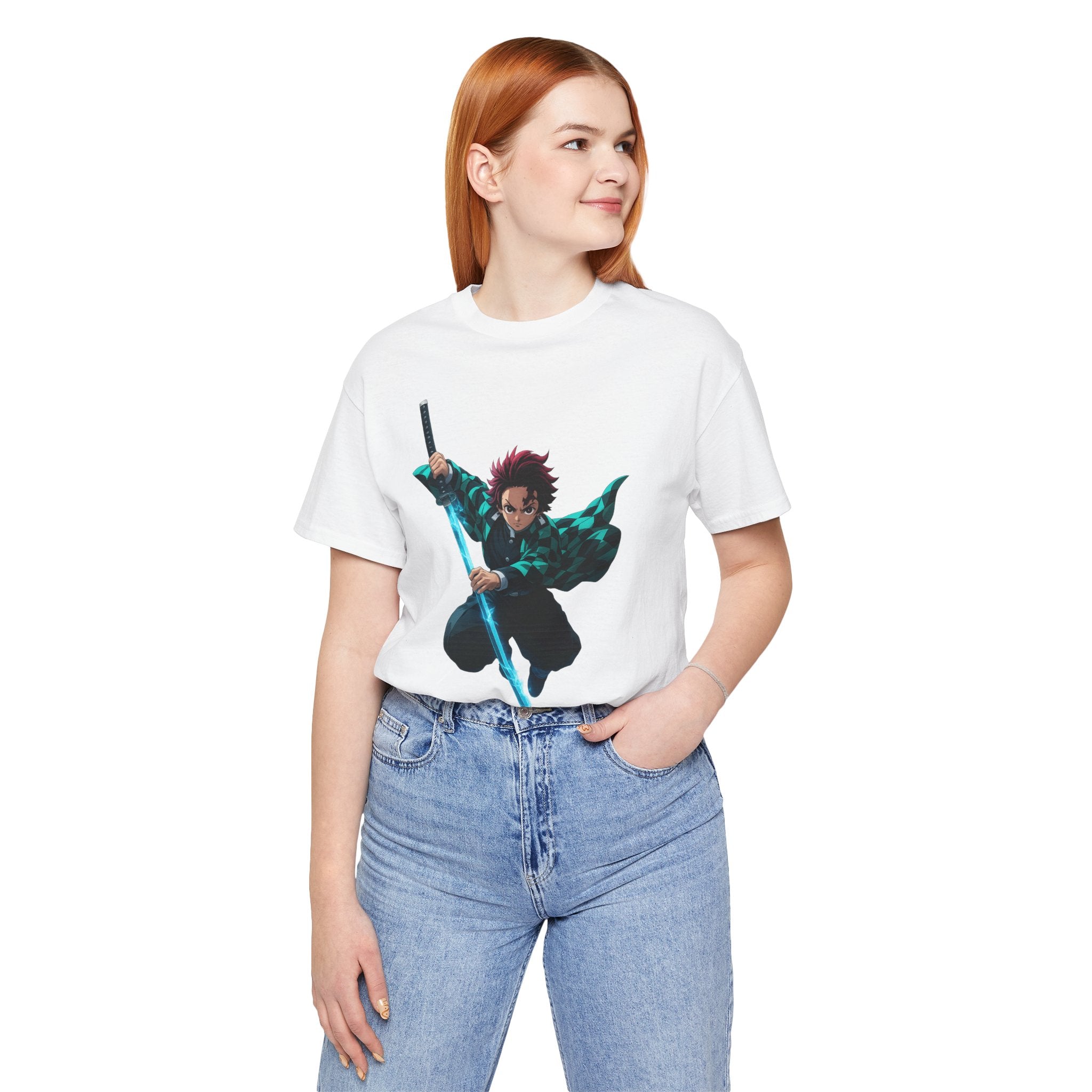 Anime-Inspired Graphic Tee, Unisex Jersey Short Sleeve Tee, Casual Wear, Gift for Fans, Manga Merchandise, Comfortable Style