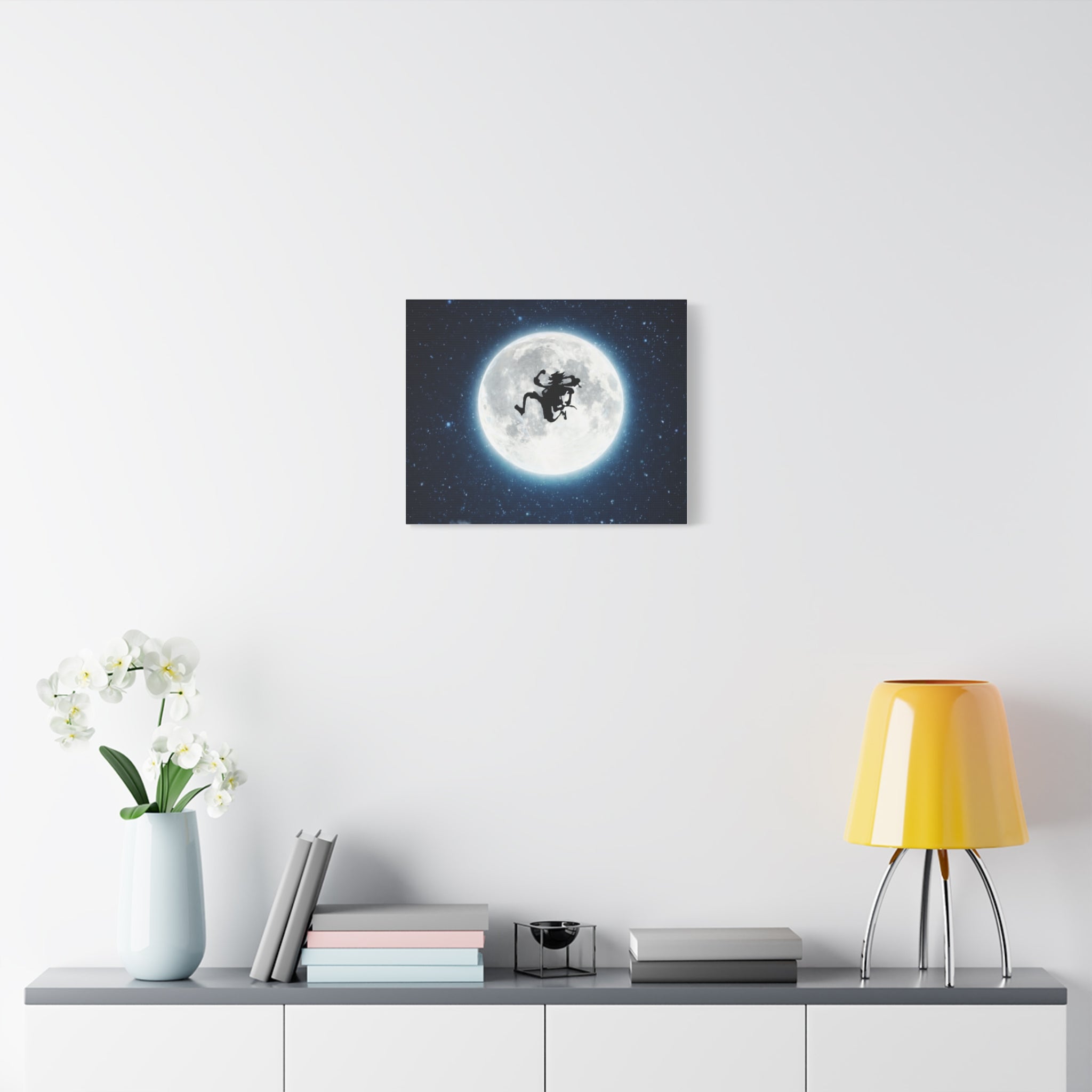 Witch Silhouette Moon Matte Canvas
