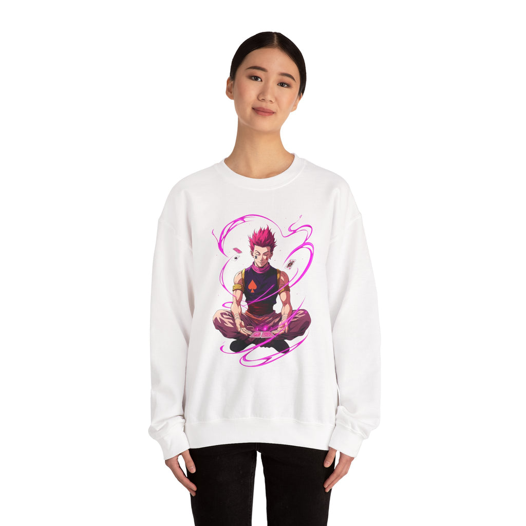 Meditating Anime Warrior Sweatshirt | Mystic Energy Illustration