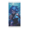 Blue Anime Mermaid Beach Towel | Boho Fringe Beach Cloth
