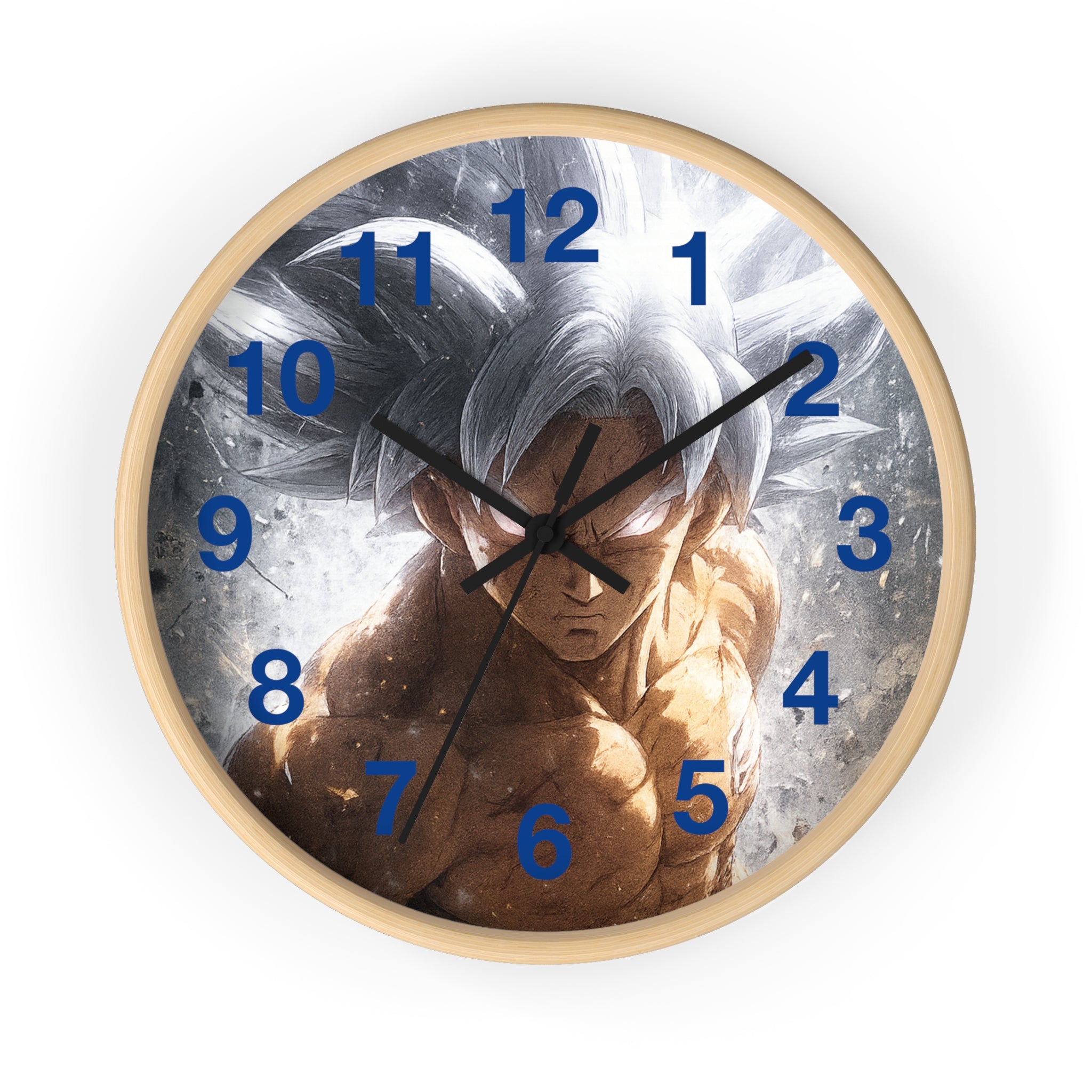 Ultra Instinct Anime Warrior Wall Clock | Illustrated Character Timepiece