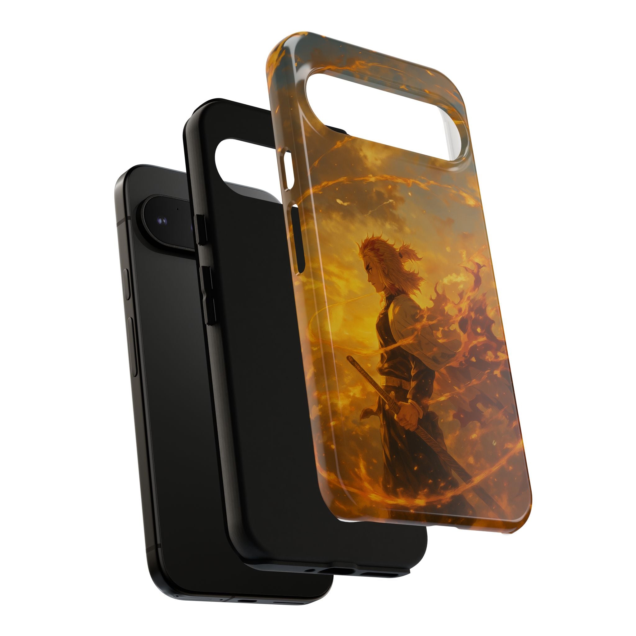 Flame Samurai Phone Case | Sunset Warrior iPhone Case