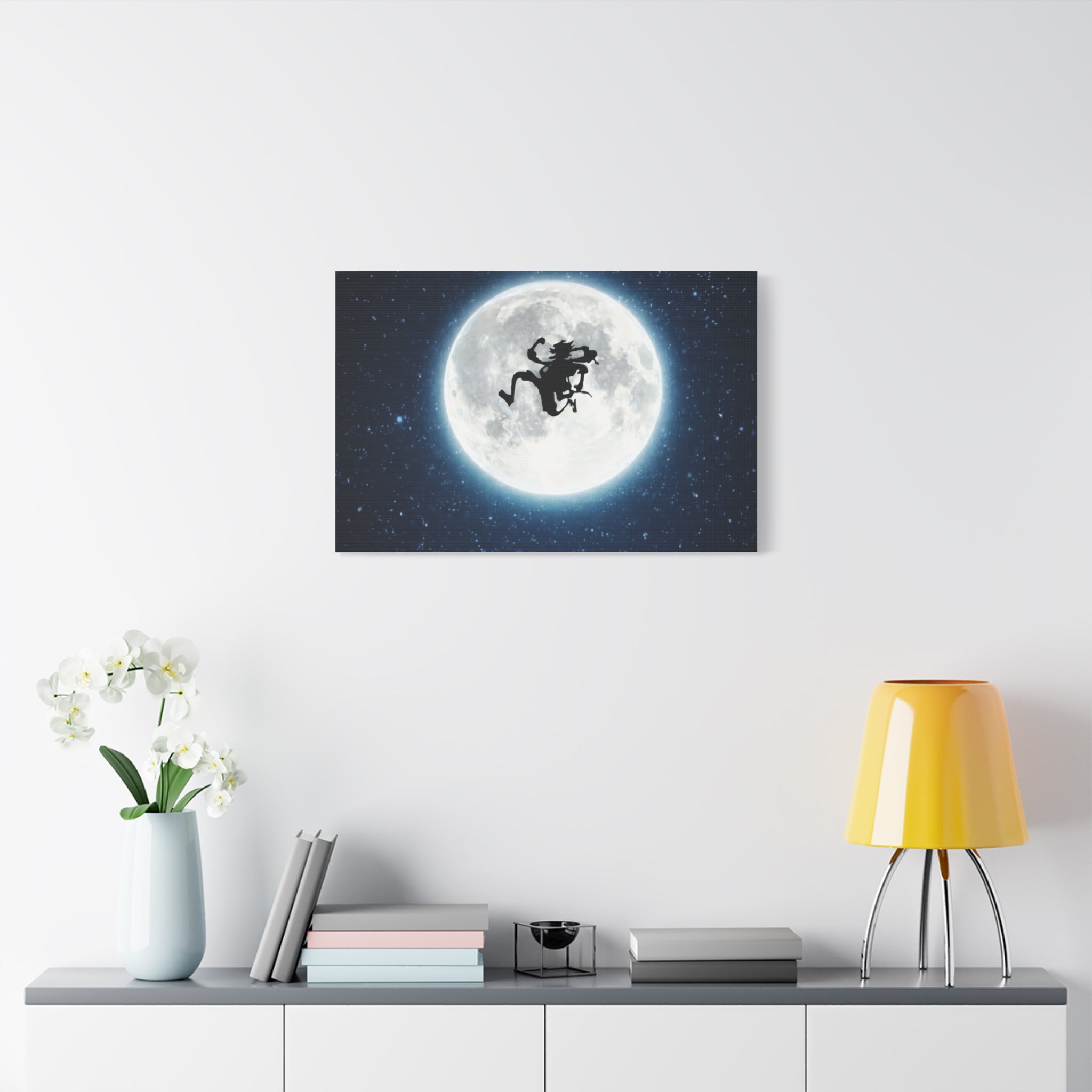 Witch Silhouette Moon Matte Canvas