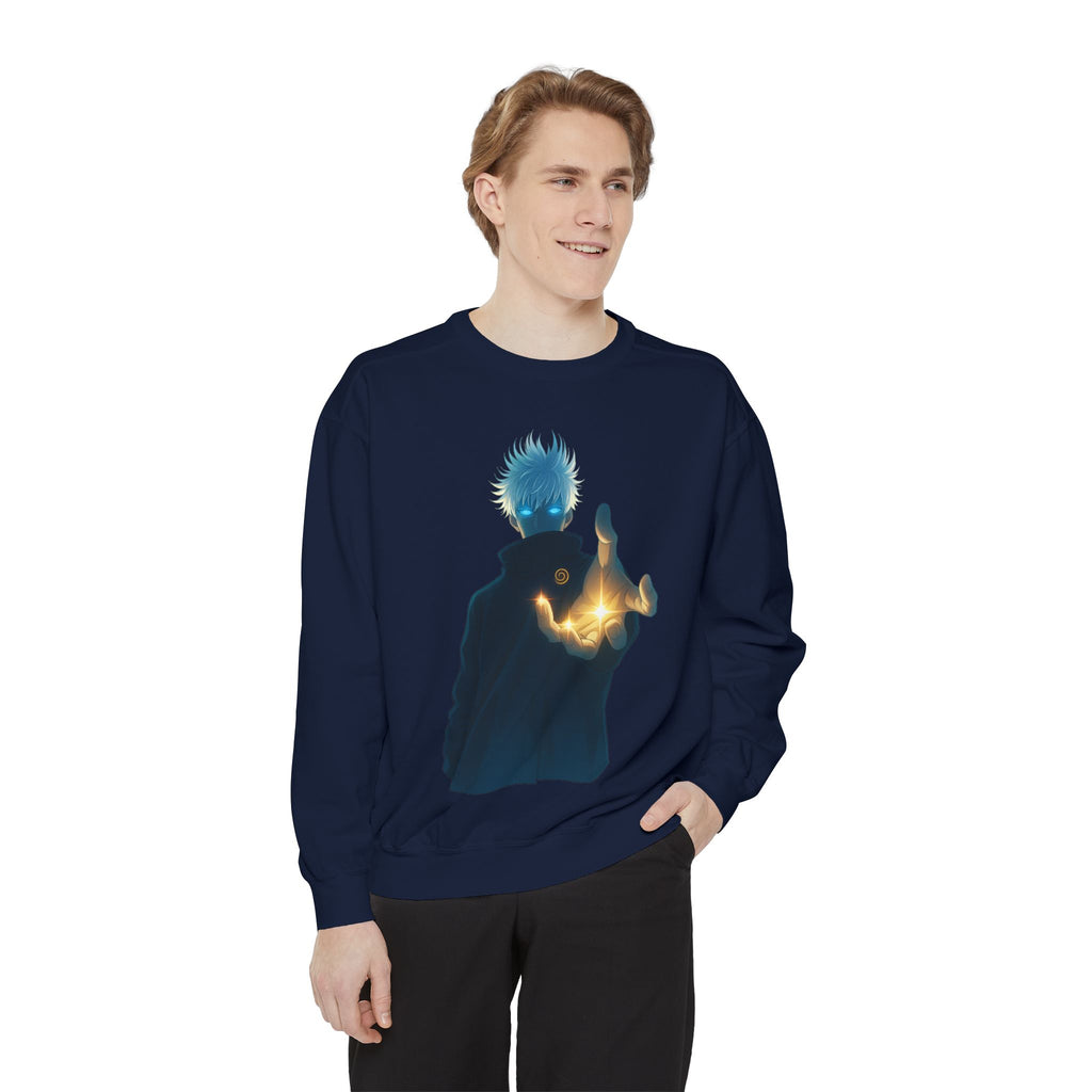Mystical Sweatshirt for Anime Lovers, Cozy Unisex Garment, Gift for Fans, Trendy Fashion Hoodie, Unique Graphic Sweater