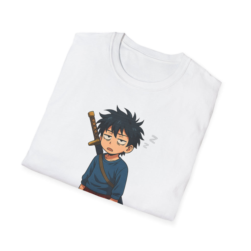 I Saved the World... In My Sleep Unisex Softstyle T-Shirt | Perfect for Sleep Lovers, Casual Wear, Gifts, Anime Fans, Fun Tee