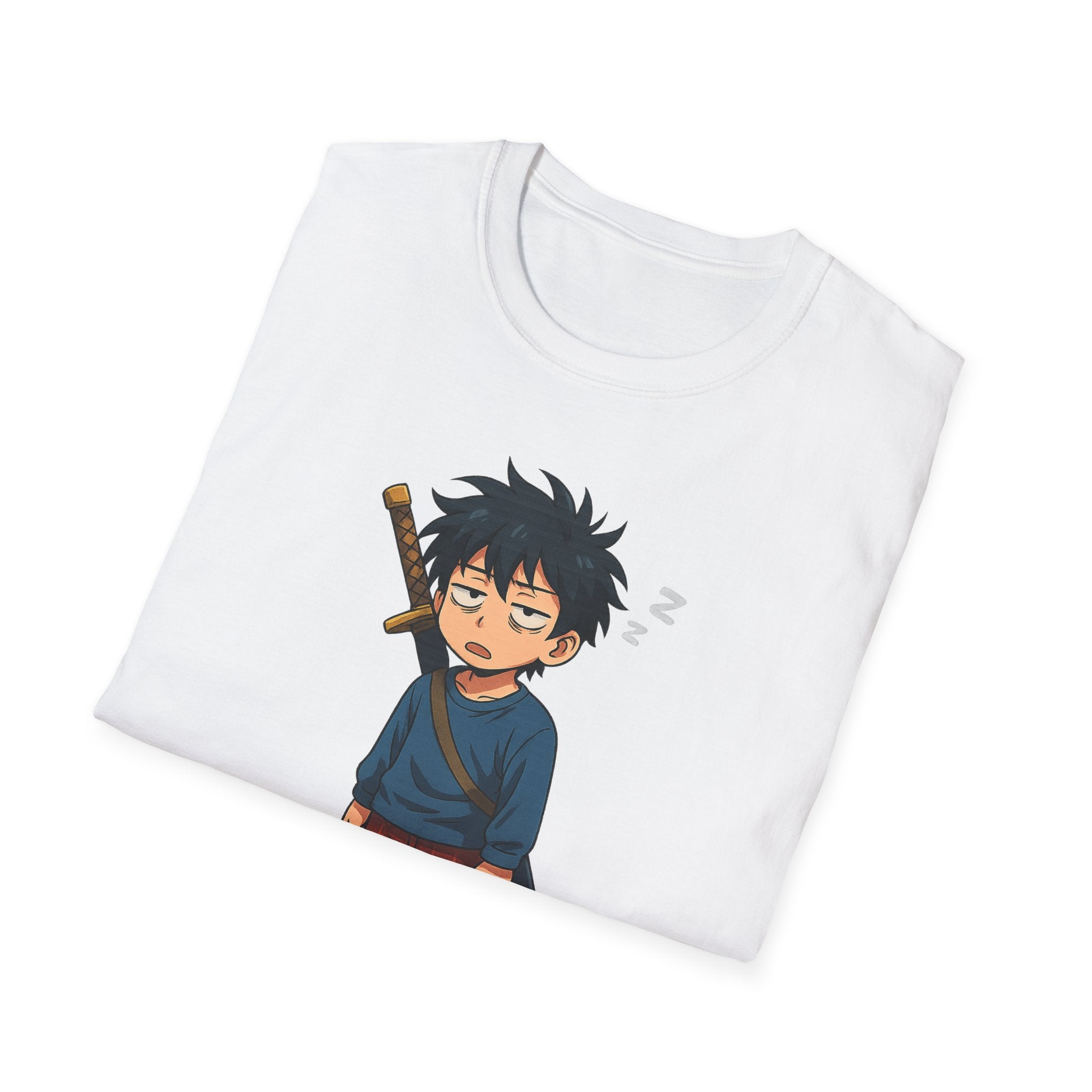 I Saved the World... In My Sleep Unisex Softstyle T-Shirt | Perfect for Sleep Lovers, Casual Wear, Gifts, Anime Fans, Fun Tee