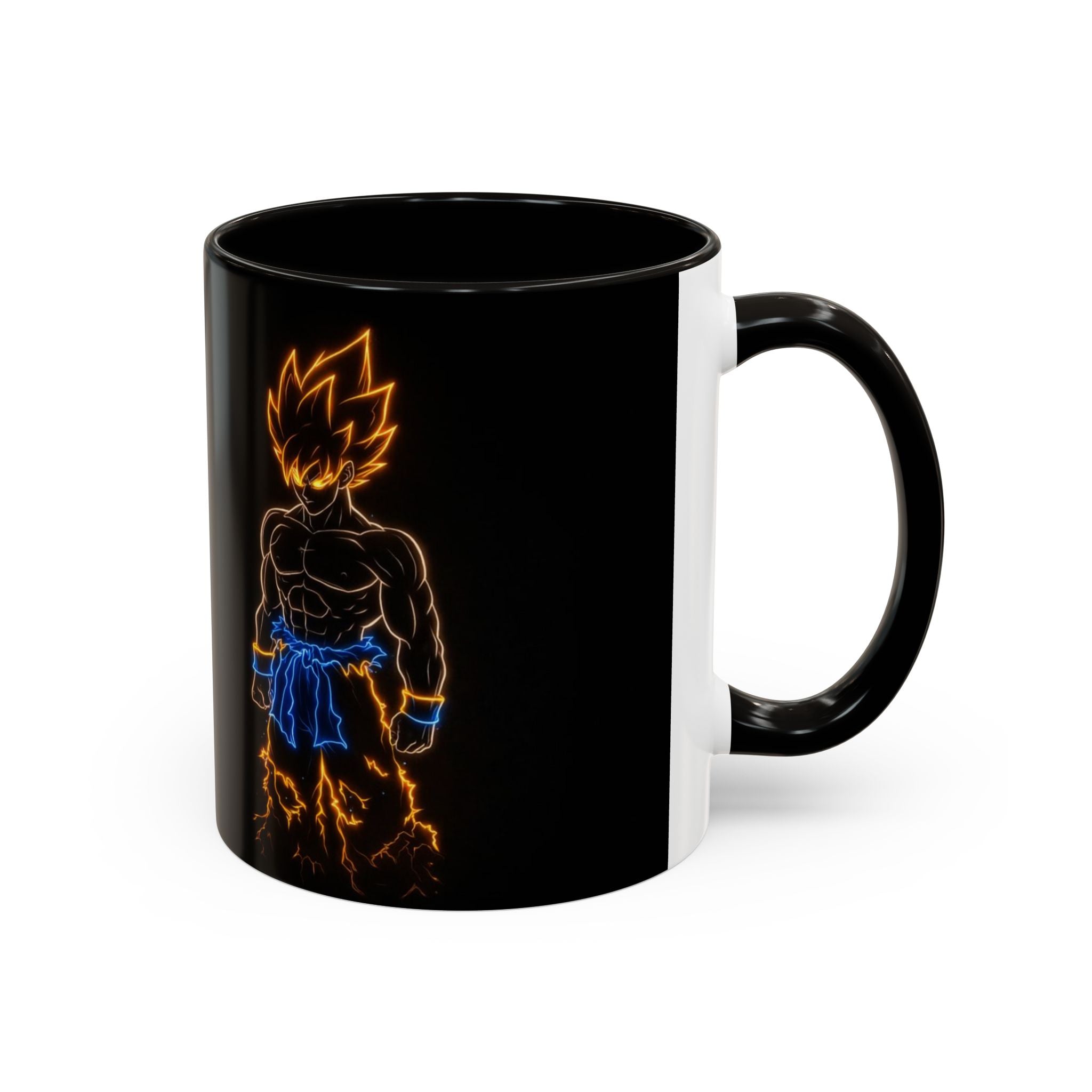 Neon Super Saiyan Mug | Colorful Coffee Cup