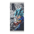 Blue Super Saiyan Character Beach Towel | Boho Fringe Sarong