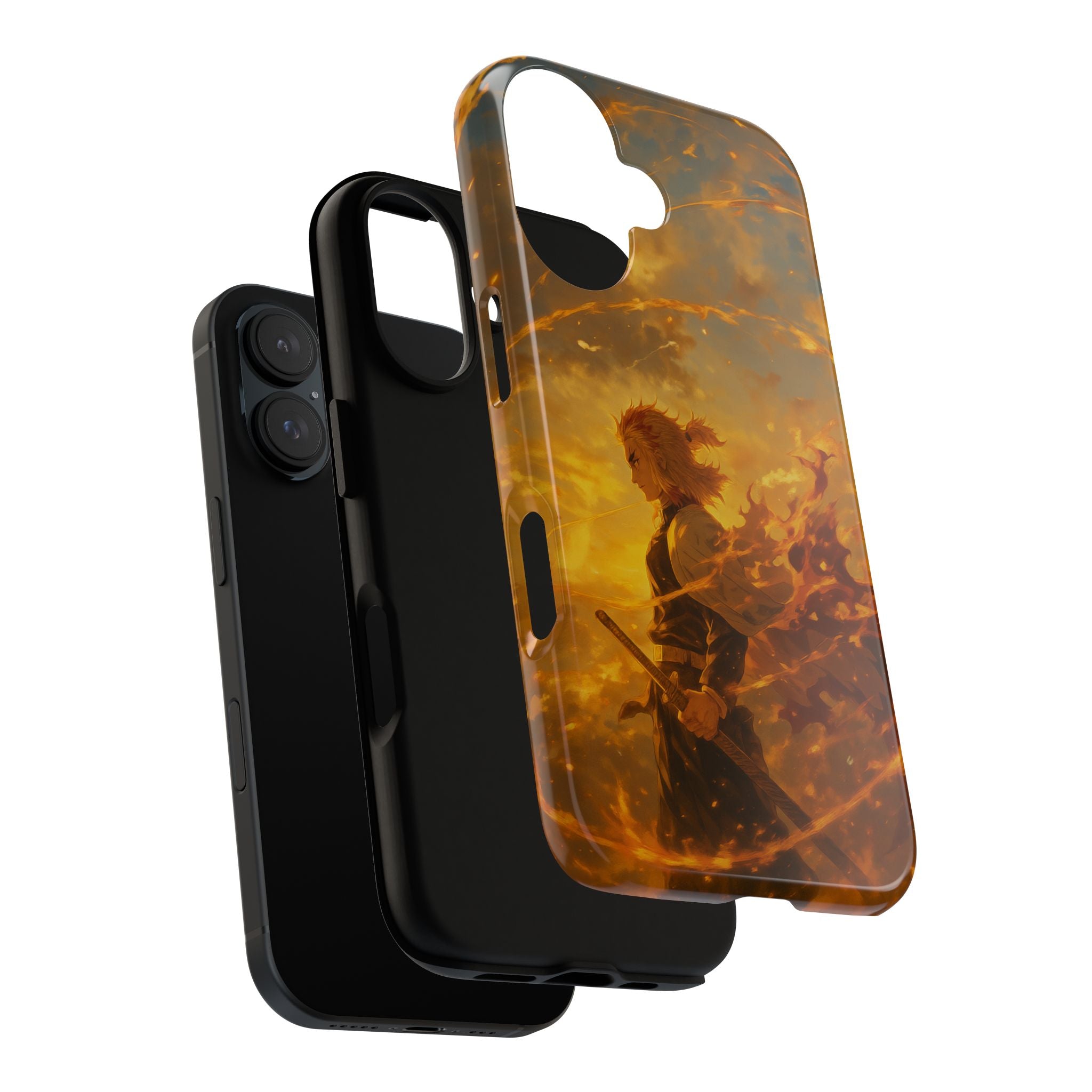 Flame Samurai Phone Case | Sunset Warrior iPhone Case