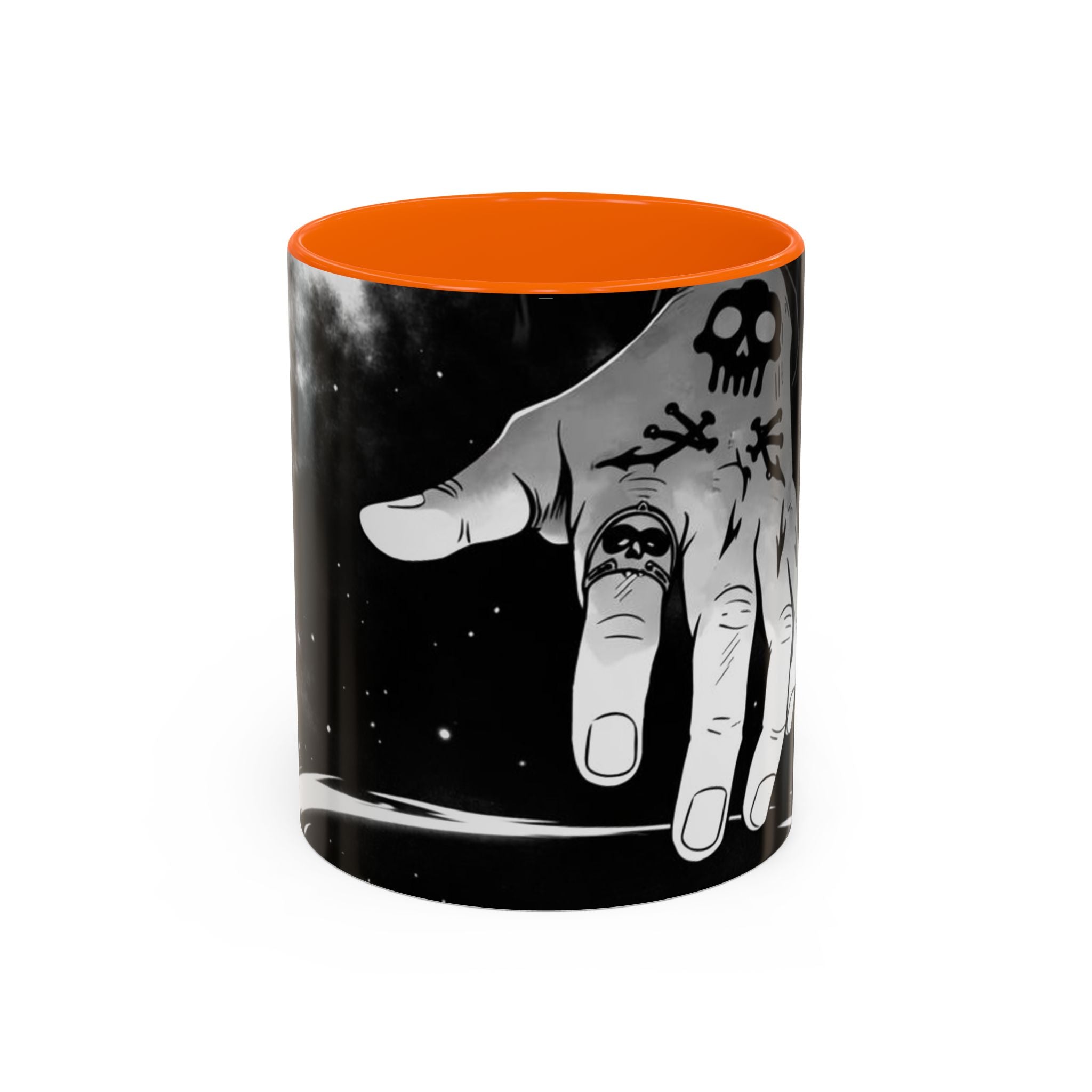 Skull Tattoo Hand Mug | Accent Coffee Mug 11oz 15oz