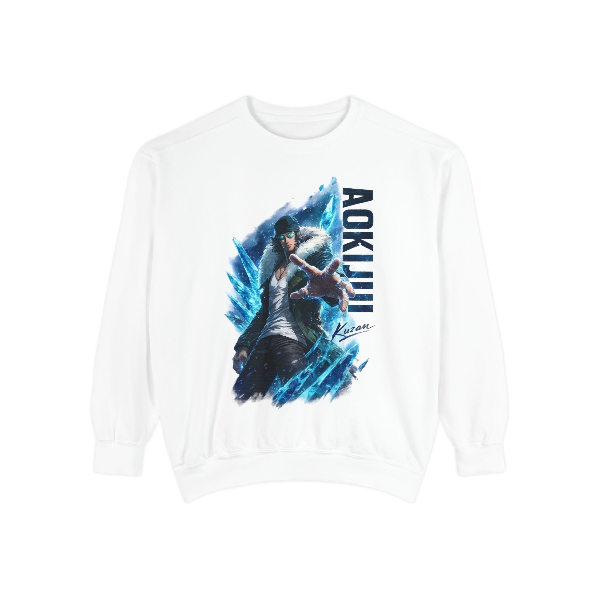 Aokiji Ice Admiral Illustration Sweatshirt | Anime Marine Navarch